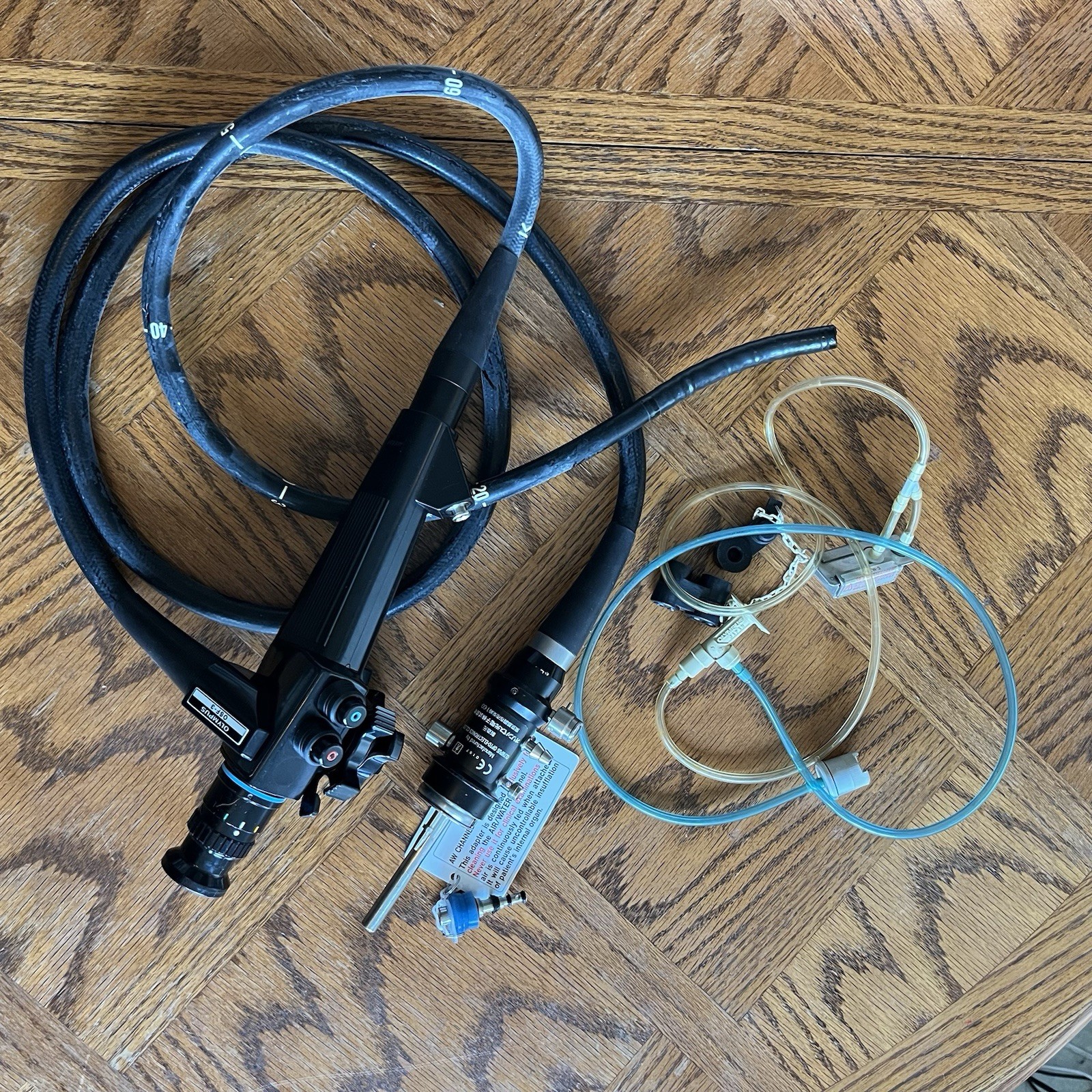 Olympus OSF-3 Flexible Sigmoidoscope With Cw-3 Irrigator Mb-107 Adapter