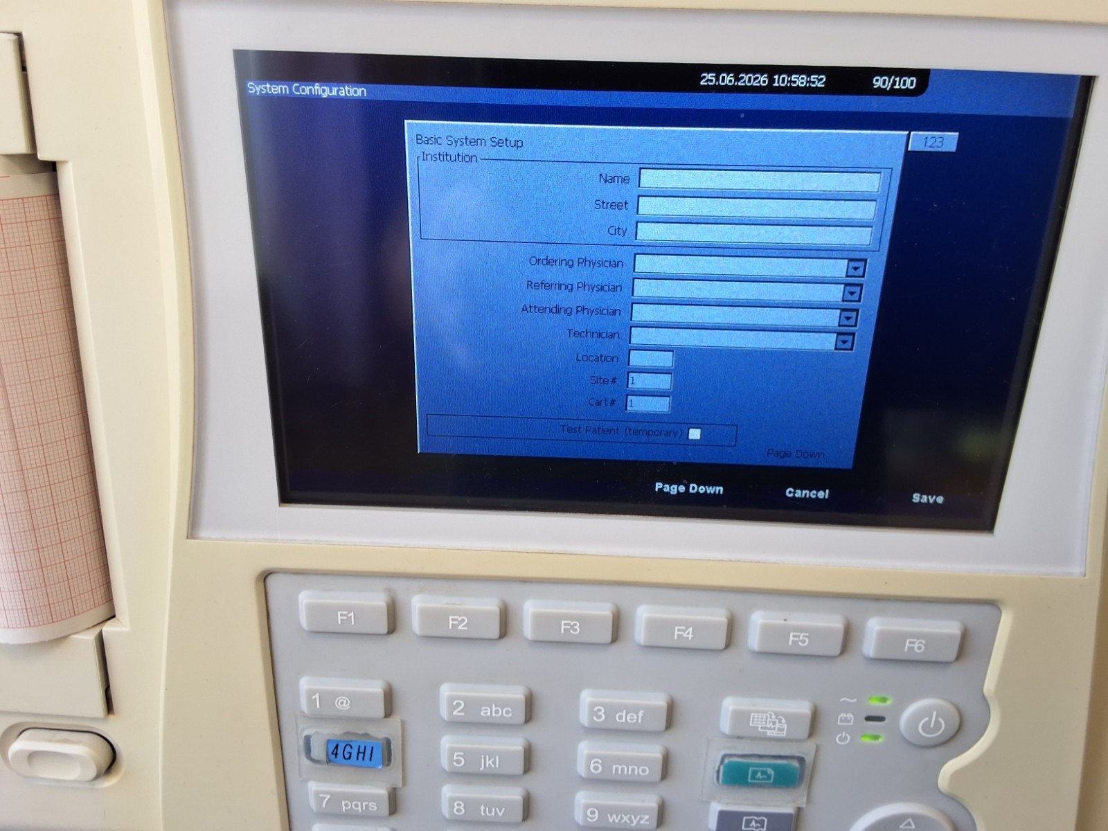 GE MAC 800 Resting ECG System.