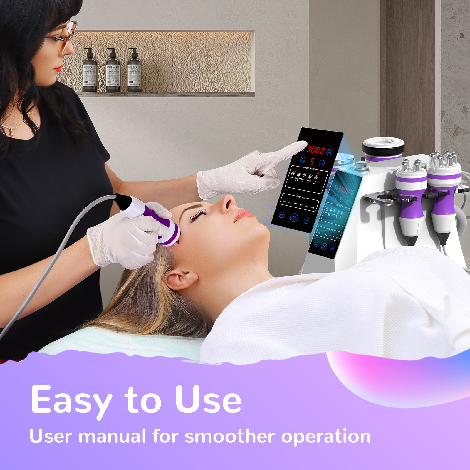 UNOISETION 5 in 1 Beauty Machine for Small Beauty Salons Skin Care Body Massage