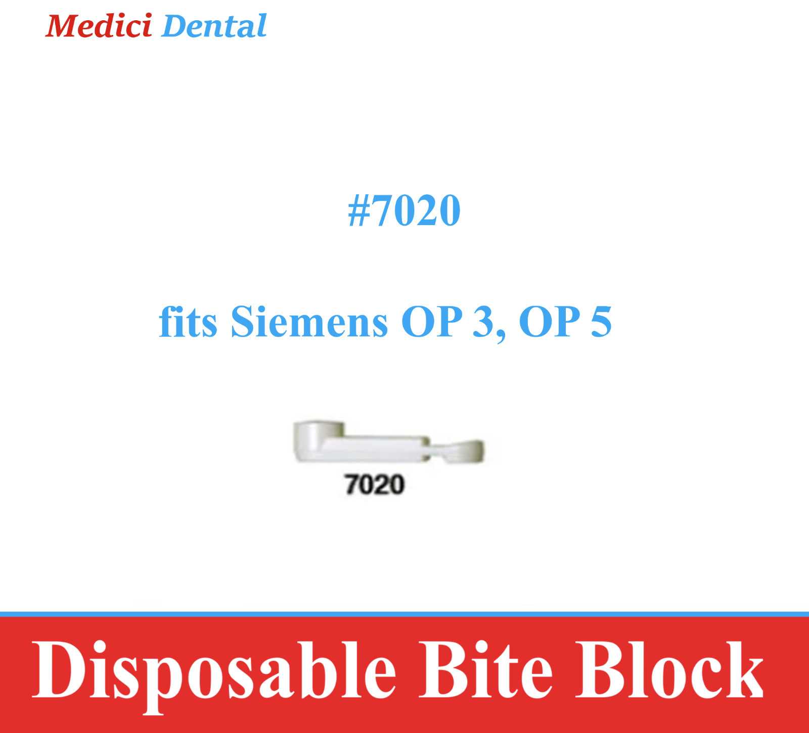 Dental Panoramic Machine X-Ray Bite Blocks fits Panoramic Corporation # 7095