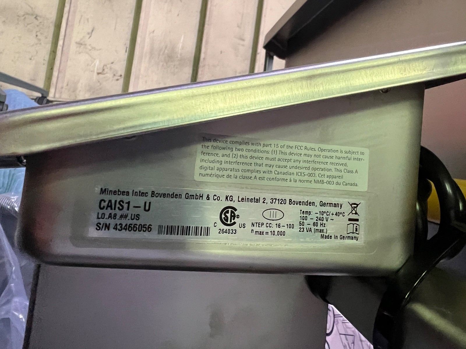 Sartorius Combics 2 Back Lit LCD Scale screen P/N: CAIS2-U.