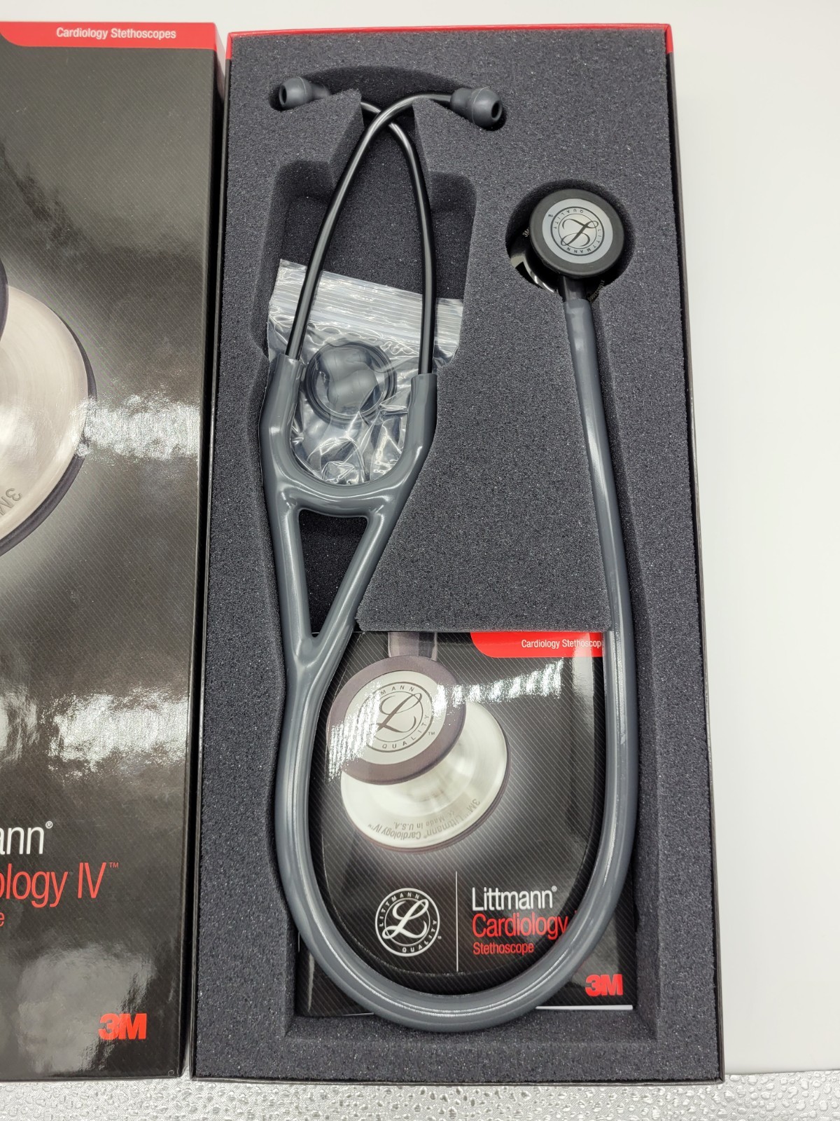 3M Littmann® Cardiology IV Stethoscope Gray Tube Smoke Stem 6238 NEW