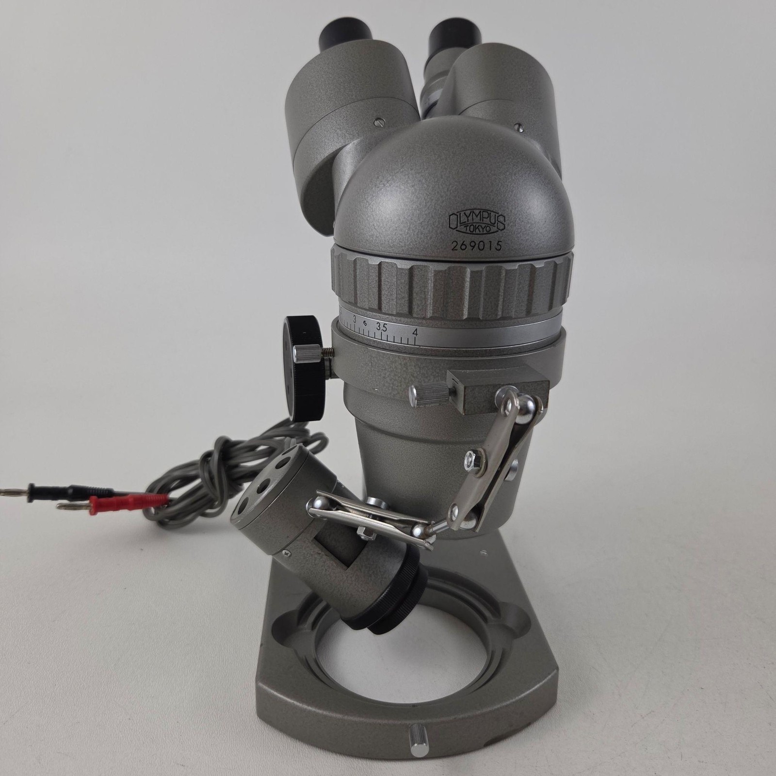 Vintage Olympus Binocular Stereo Microscope G10X LSG Tokyo Japan Gray Used