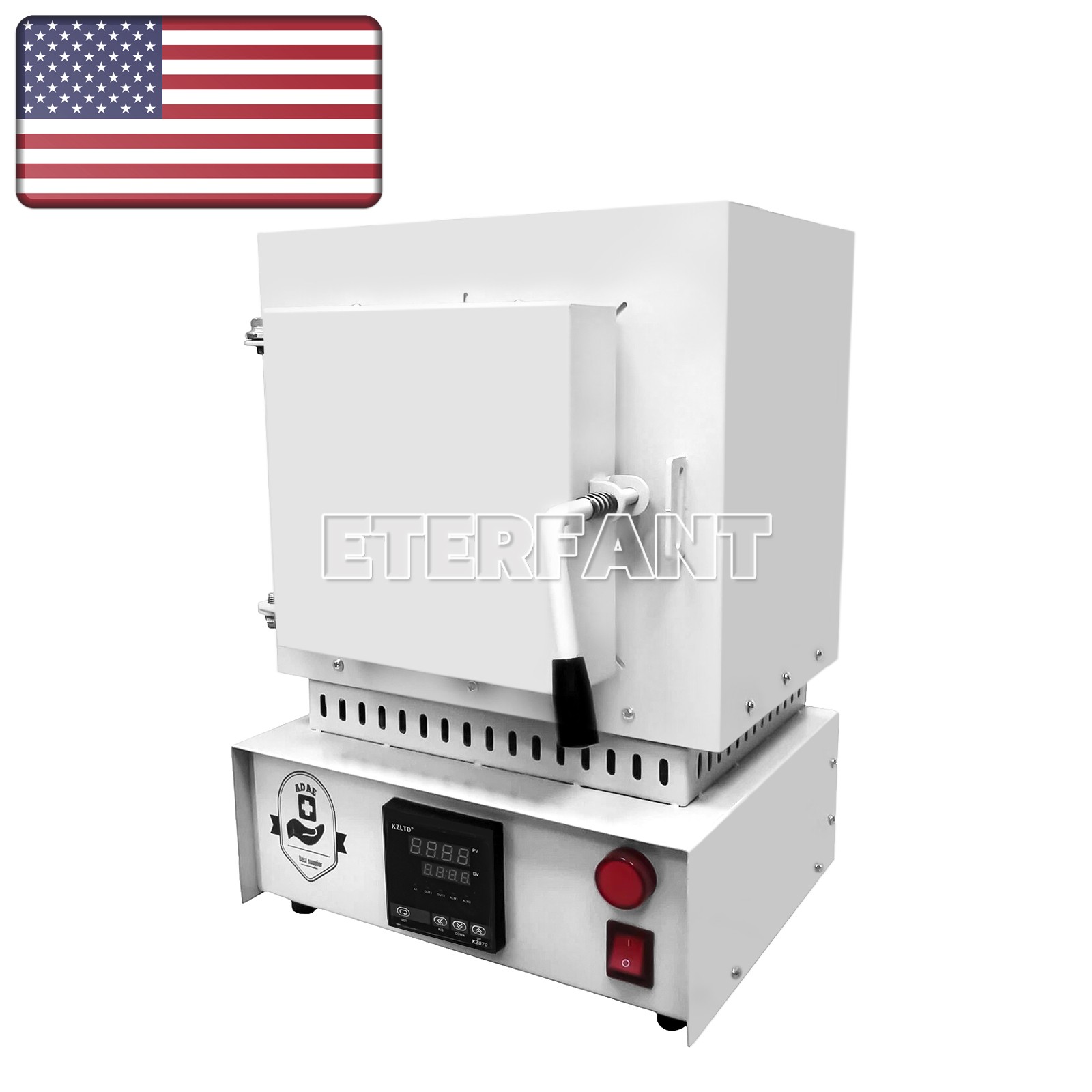 220V Mini Wax Burnout Furnace High Temperature Wax Muffle Oven 2000W 1100℃