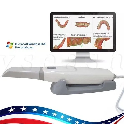 Dental Scanner 3D Real-time Display w/ AI Scanning Software + 4 Tips