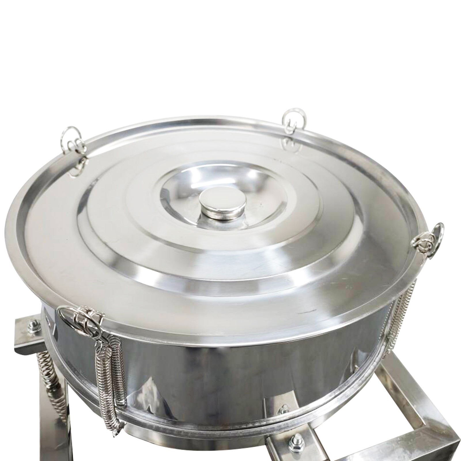 110V/60HZ Vibrating Sieve with 20 Mesh,50 Mesh Screen And Lid 1-Layer Shaker