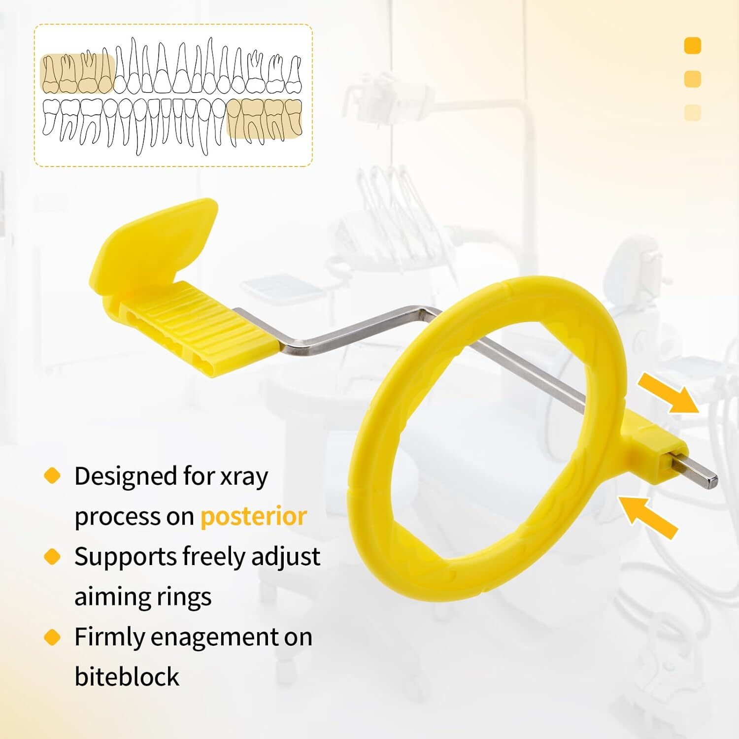 5x Dental X-Ray Positioning XCP Film Stainless Steel Indicator Aligning Arm kit
