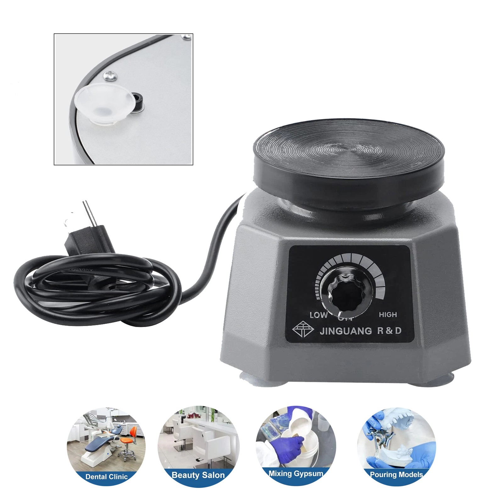 Lab Vibrator Shaker Vortex Mixer Lab Mixer 4″ Round Plaster New Orbital Shaker