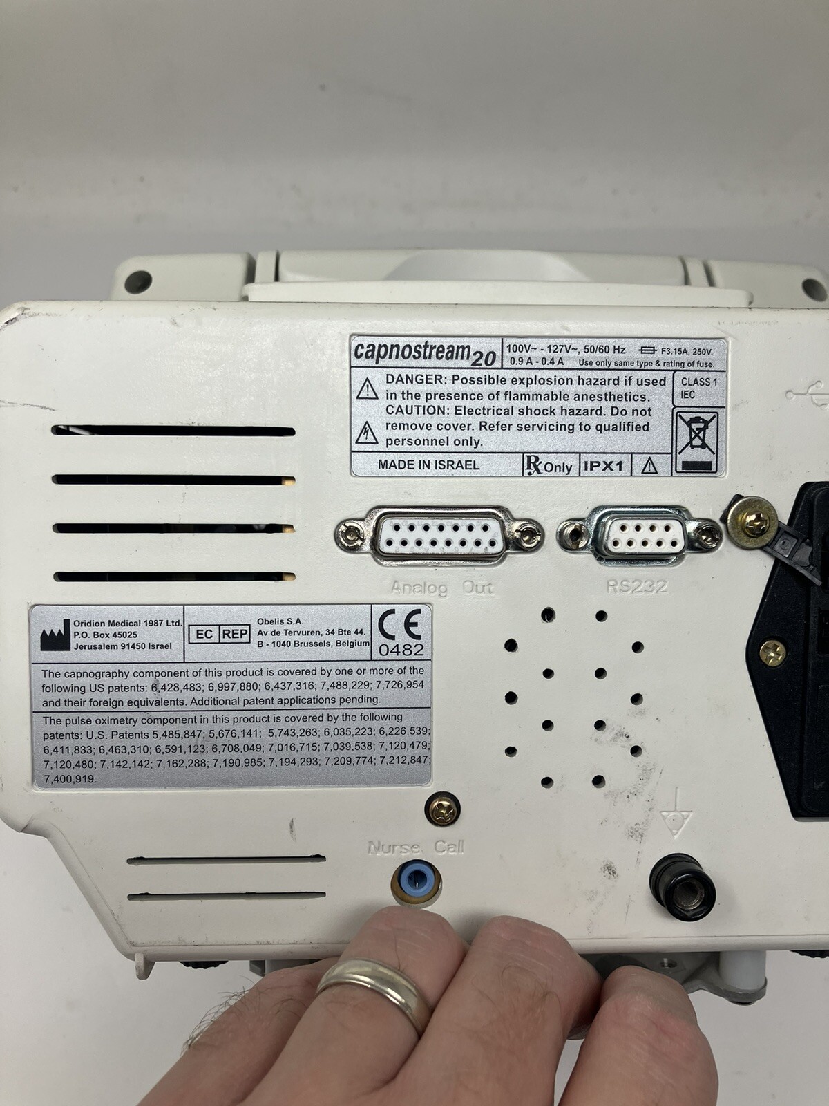 Oridion Capnostream 20 Bedside Capnography Monitor