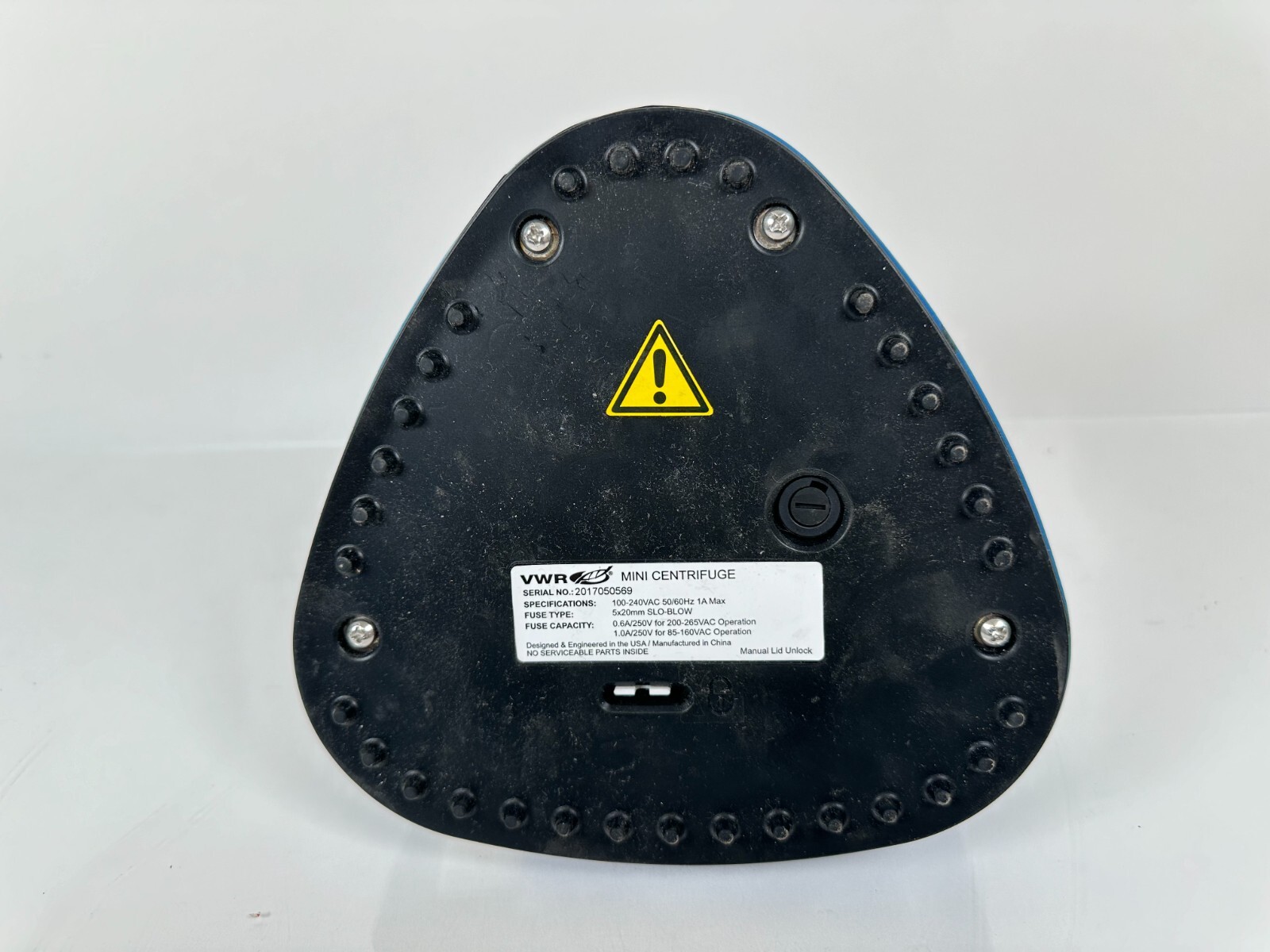 Used VWR Mini Benchtop Centrifuge 8-Place Rotor 100-240V 50/60Hz 1A Tested