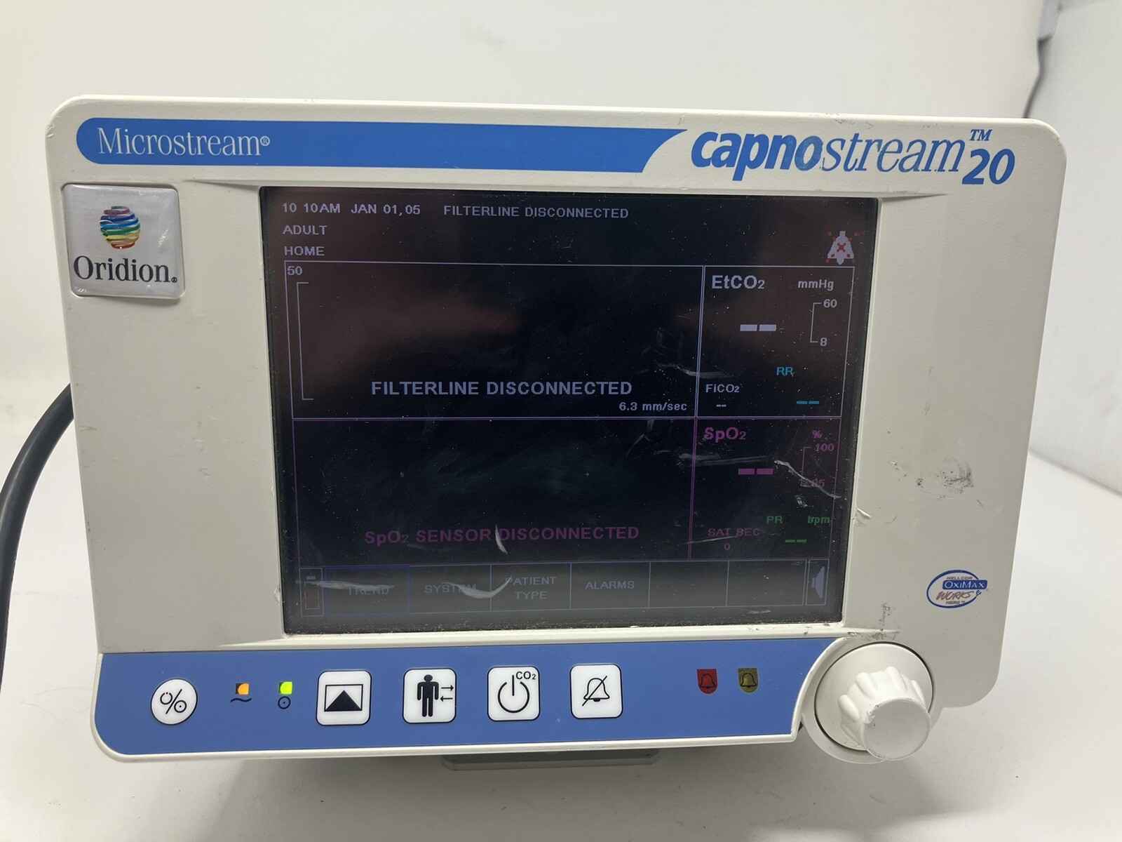 Oridion Capnostream 20 Bedside Capnography Monitor