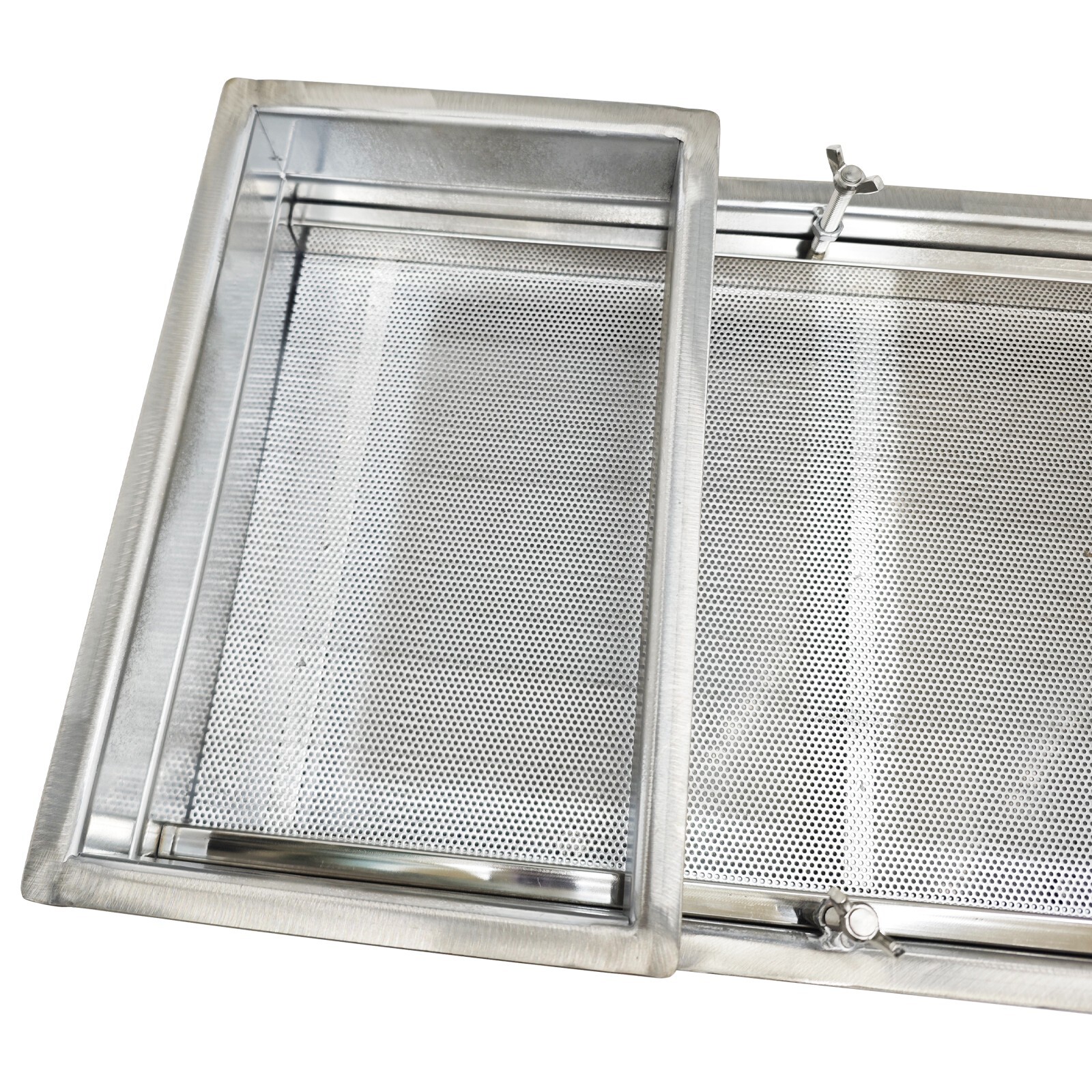 1.5mm Stainless Steel Linear Vibrating Screen Single Layer Sifter Shaker 110V