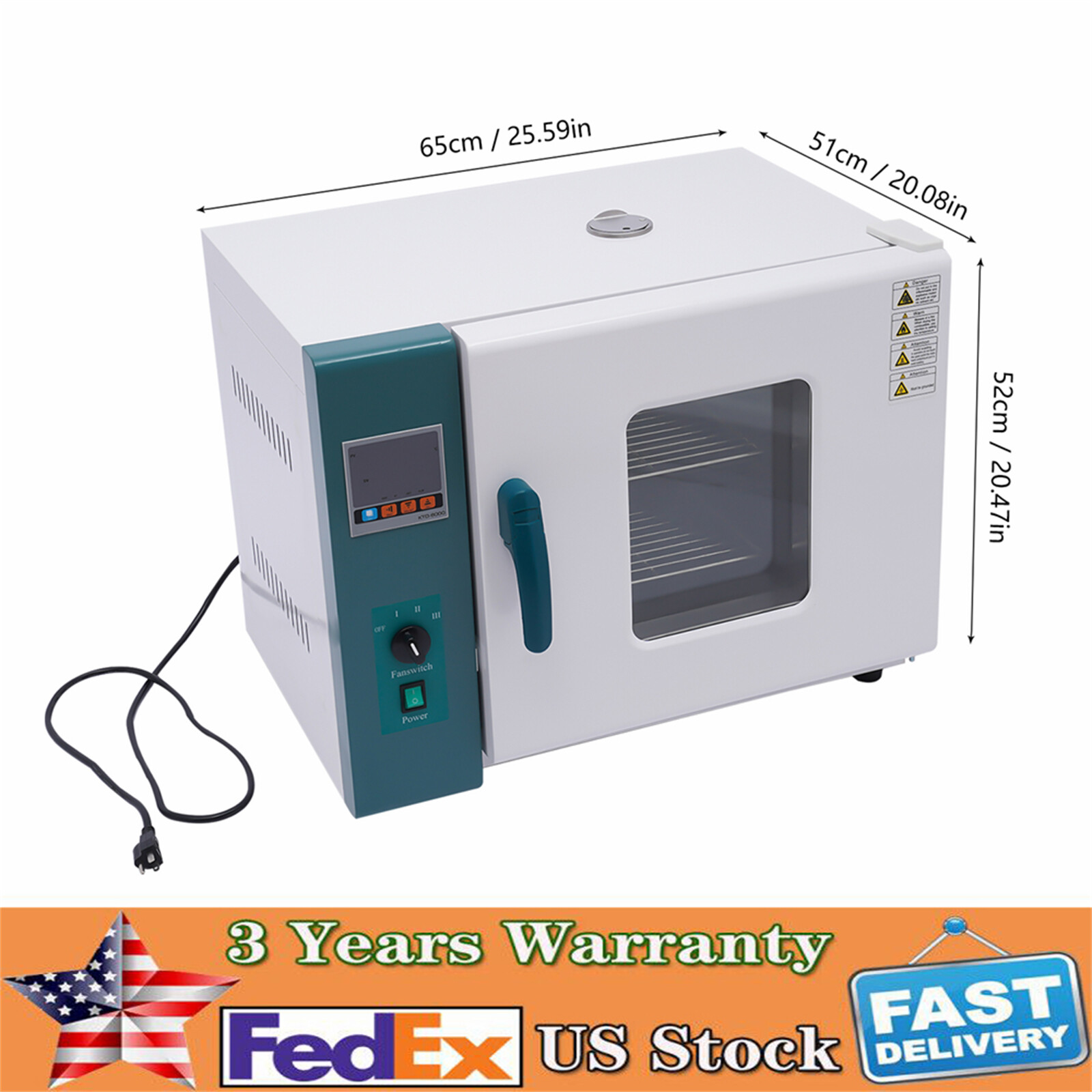 110V 1000W Industrial Drying Oven Lab Industrial Digital Forced Air Convection
