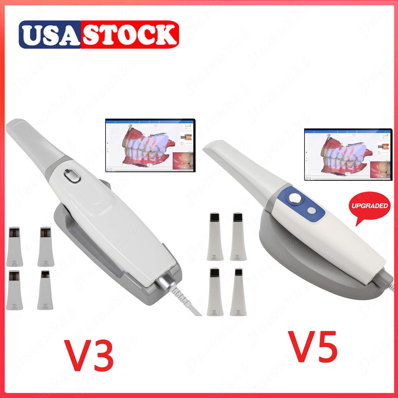 iLED II Dental Curing Light Lamp Wireless 1 Second Curing 2500mw/c㎡