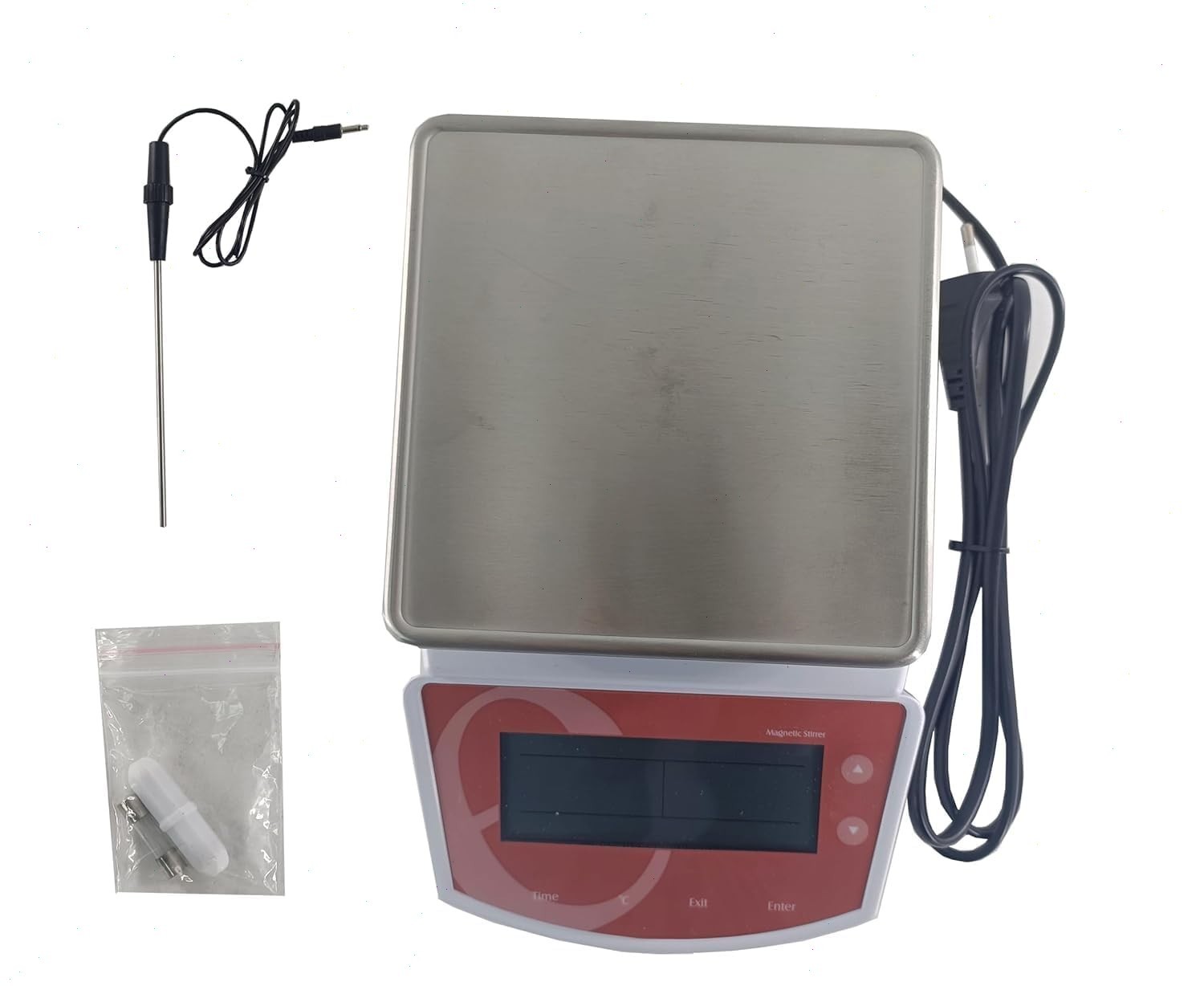 Hot Plate Magnetic Stirrers with Temperature Probe Heater 450W 0-2000ml