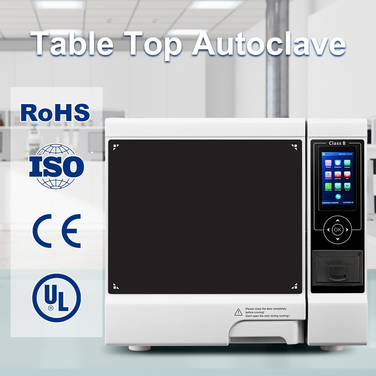 18L Dental Lab Autoclave Steam Sterilizer Automatic Sterilization Equipment US