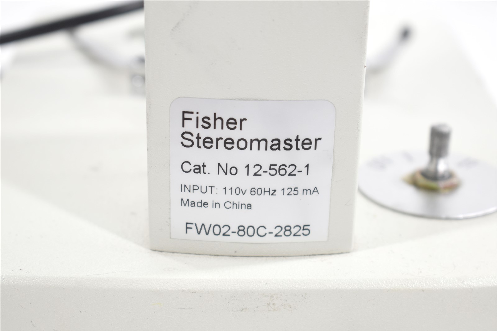Fisher Scientific StereoMaster Cat 12-562-1 Stereo Zoom Microscope