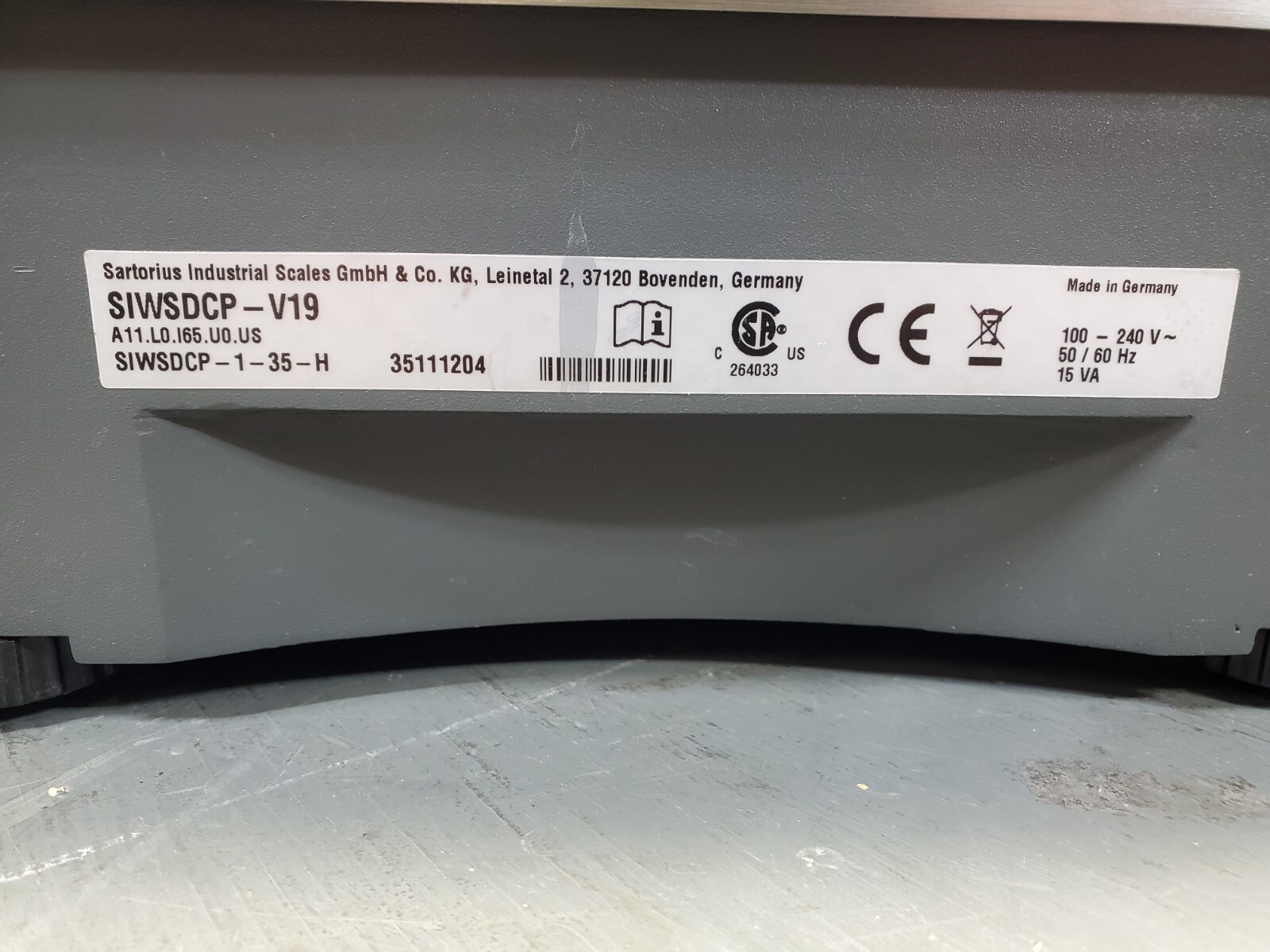 SARTORIUS SIWSDCP-V19 SIGNUM 1 SUPREME SCALE 35 kg x 0.1 g
