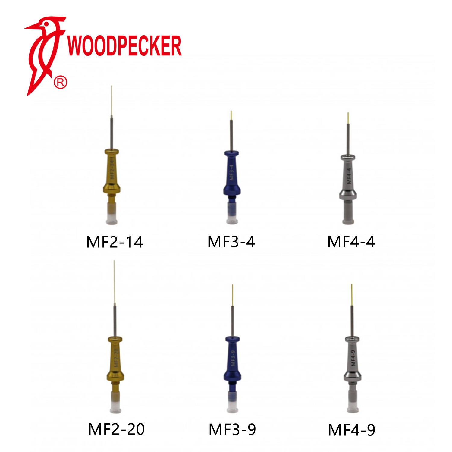 Woodpecker Dental Diode Laser Tips for LX16 and LX16 Plus Laser Device MF2 MF3