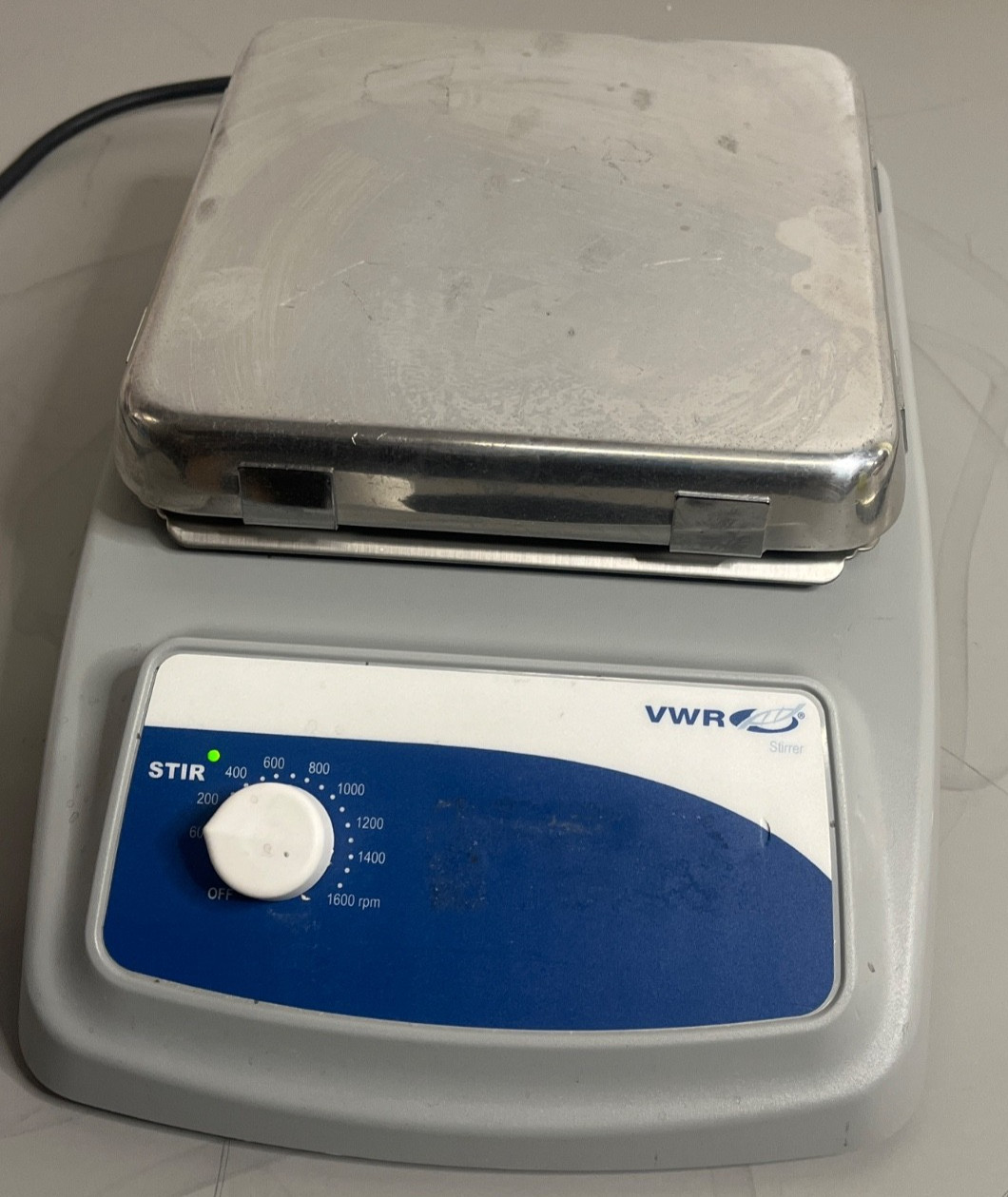 VWR 7×7 Magnetic Stirrer | 60-1600 RPM | Stainless Steel Top 60 – 1600 rpm