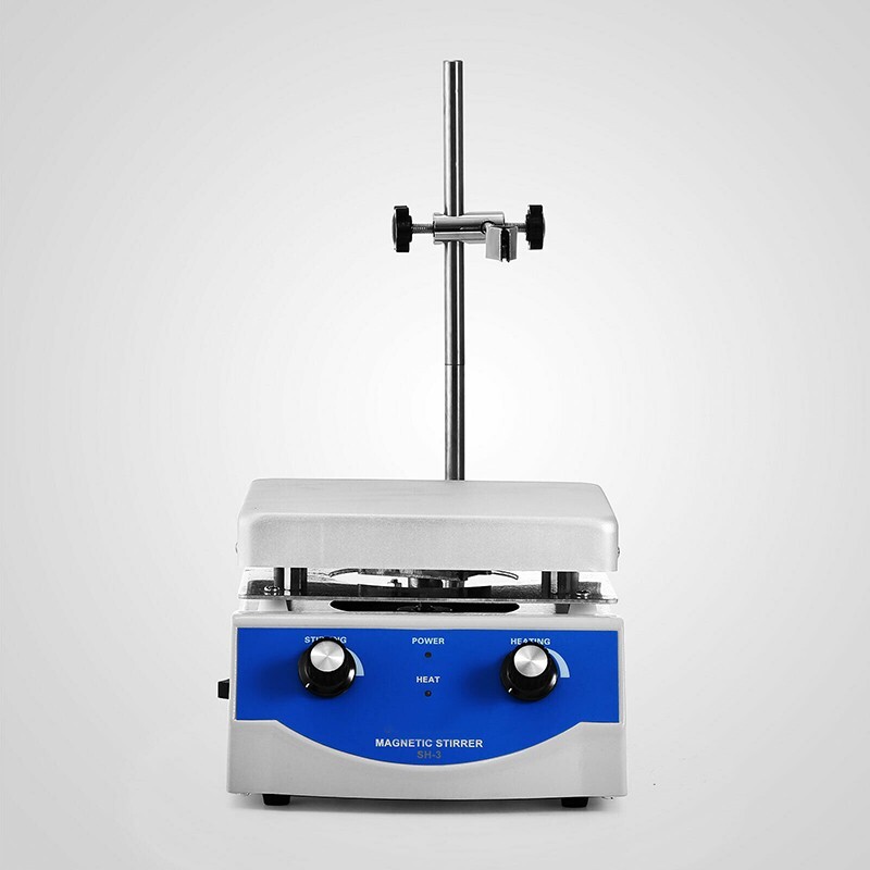 SH-3 Hot Plate Magnetic Stirrer Mixer Machine Laboratory 500W 100~1600RPM 3000ml