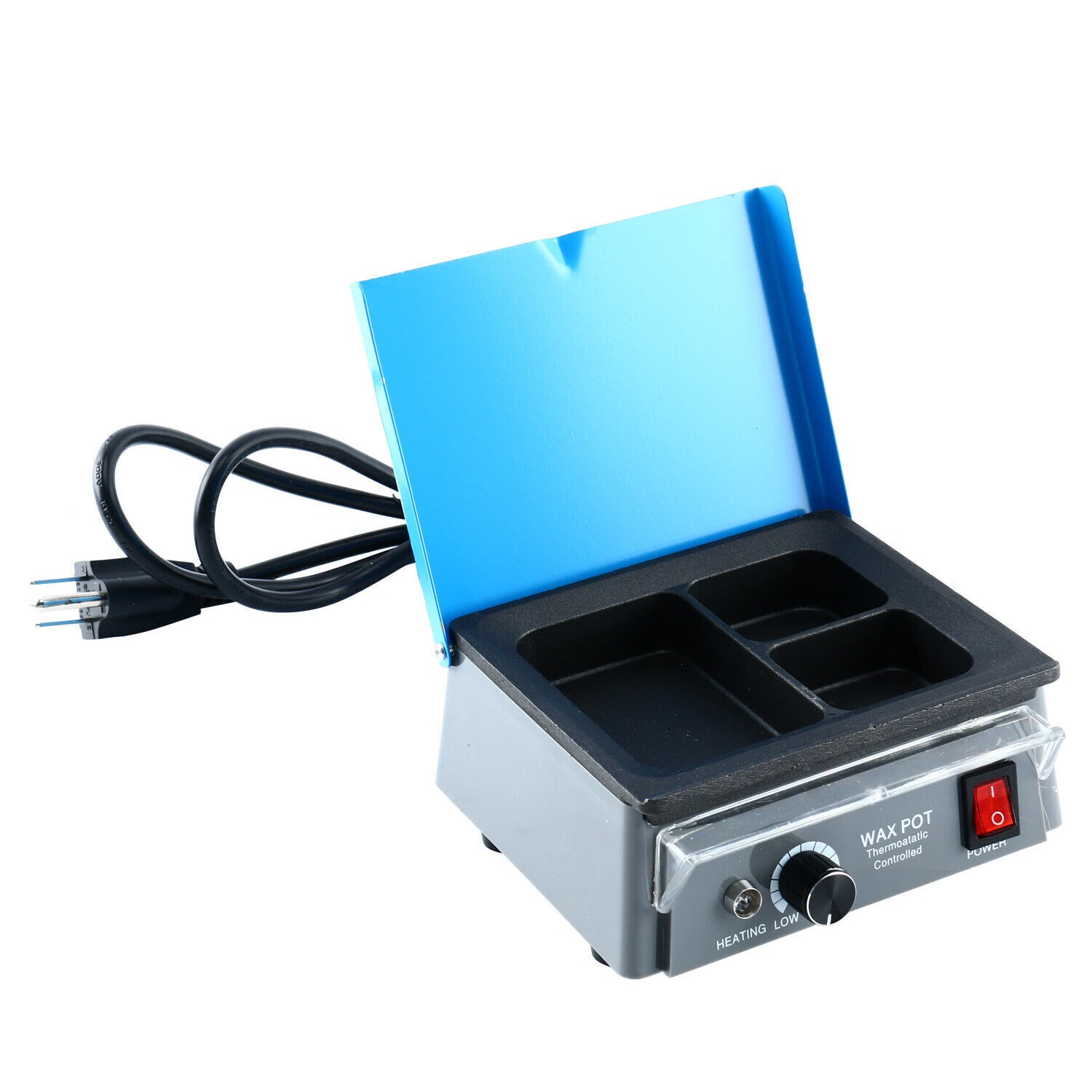 Dental Lab Wax Heater Pot 3-Well Analog Heater Melting Dipping Pot Machine 110V