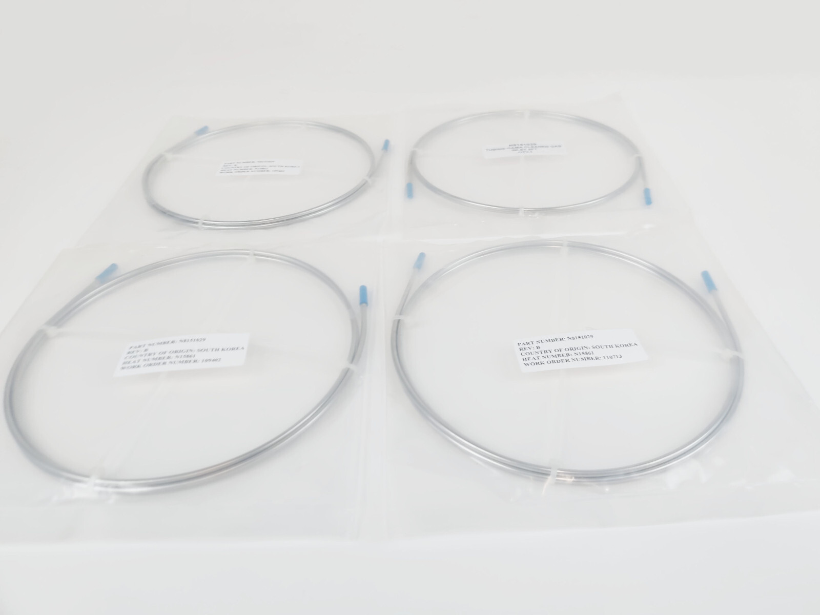 PerkinElmer Nexion ICP MS GAMA 5 ft Clean Gas Inlet Tubing SS N8151029 NEW 4PCS