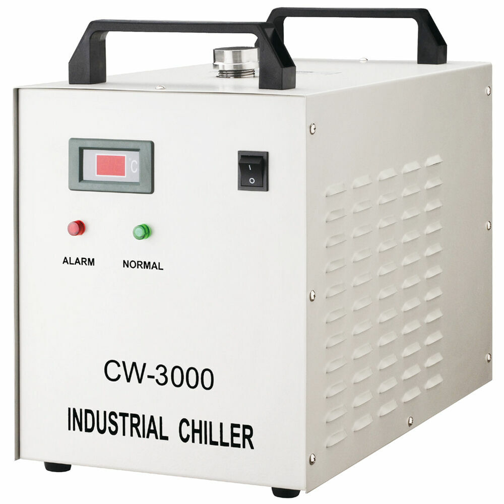 110V CW-3000DF Industrial Water Chiller for 0.8KW / 1.5KW CNC Spindle Cooling