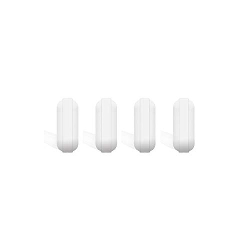 4 Pcs 10Mm(0.4Inch) Magnetic Stir Bar,Ptfe,White