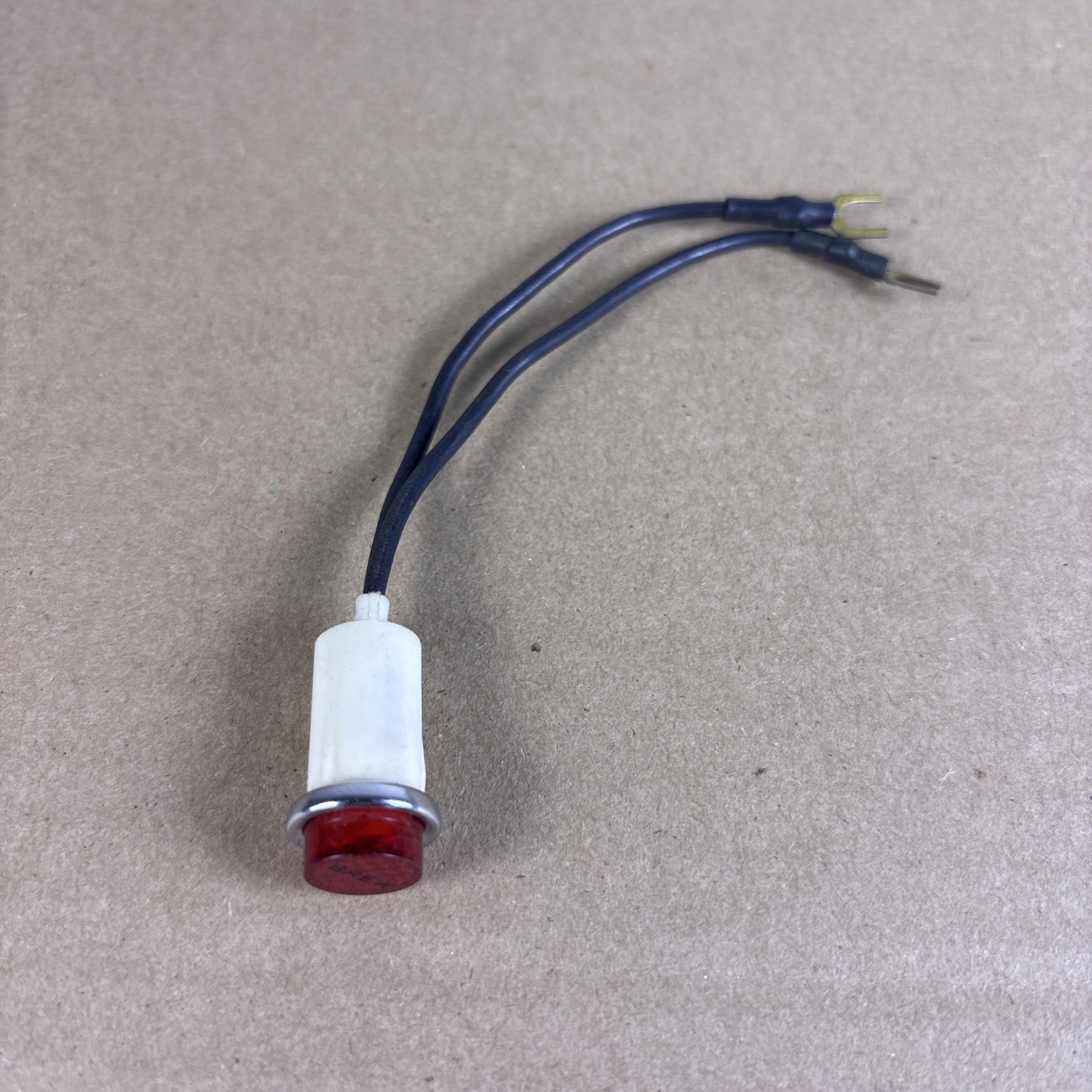 VTG NOS SOLCO 110V Red Indicator Light “BREW” Lens Panel Mount Pilot Lamp