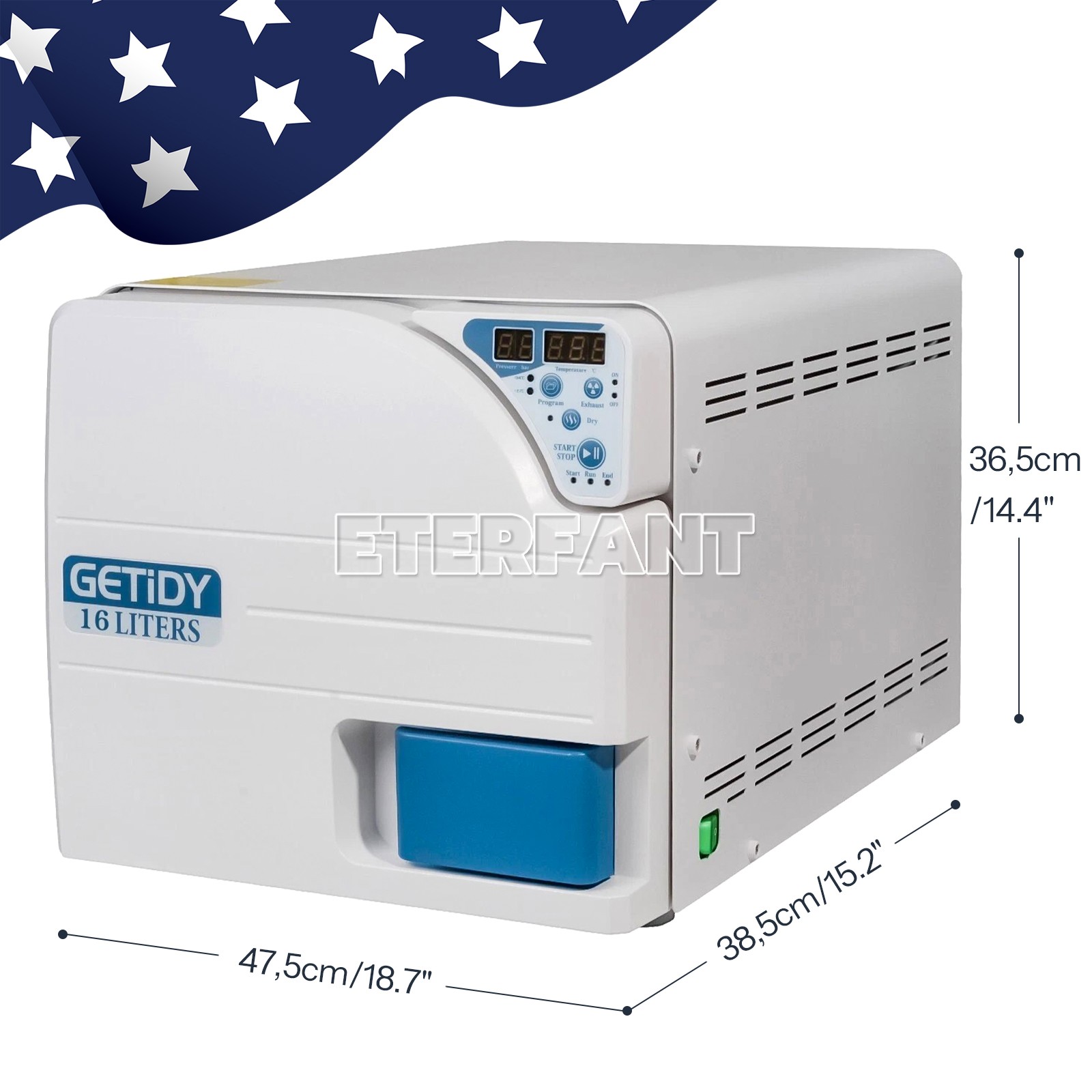 Dental Class N Autoclave Steam Sterilizer High Temperature 16L/18L/23L