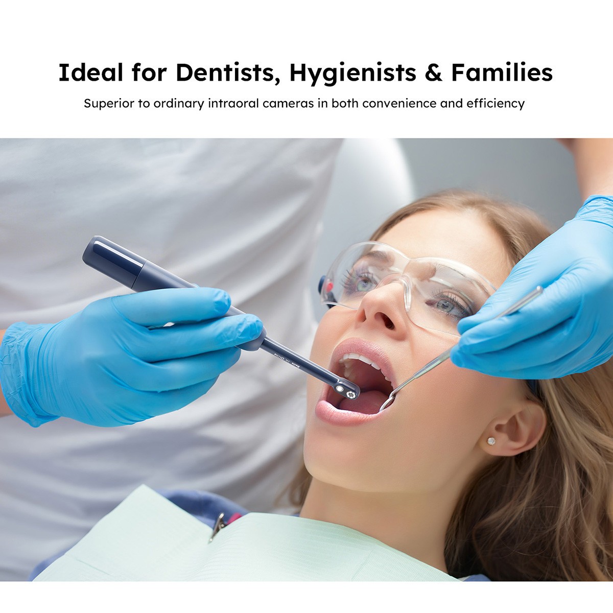 Dental 1/4 CMOS Wifi Intraoral Camera Digital Imaging 7 LEDs Automatic Focusing