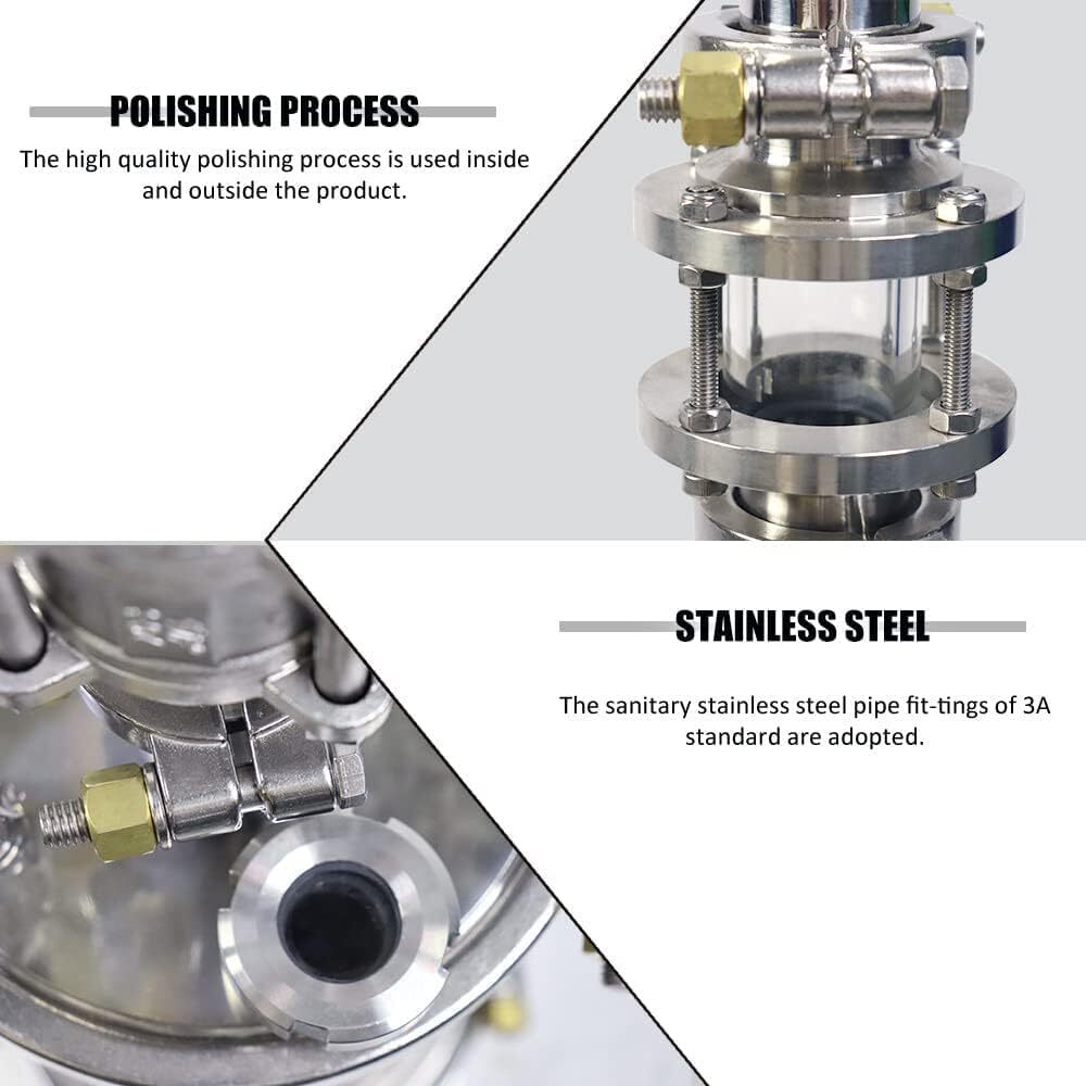 1LB Closed Loop Extractor Heavy Duty Plant Essential Open Blast Oil Extractor US