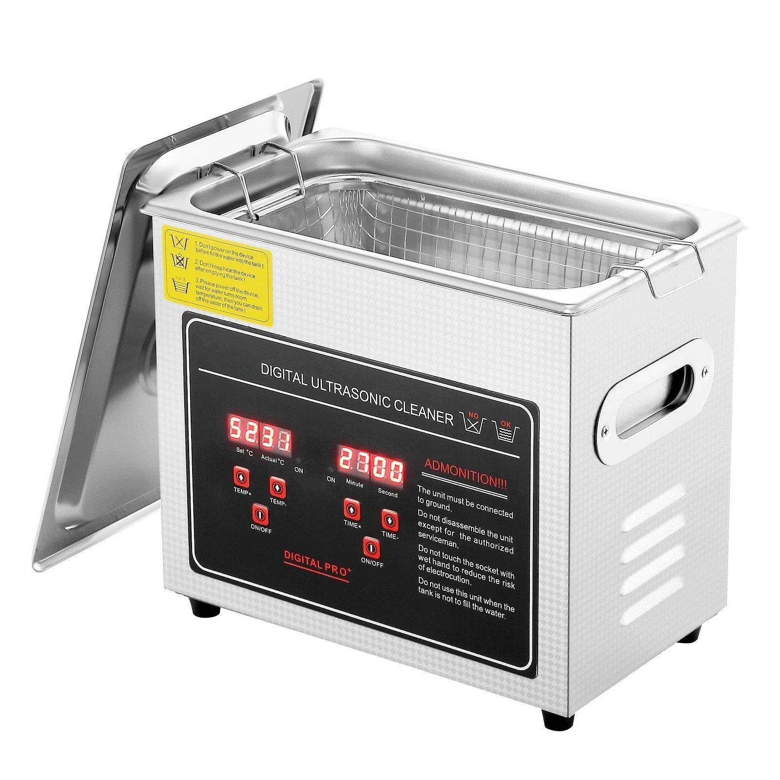 3L Ultrasonic Cleaner with Timer Heating Machine Digital Sonic Cleaner
