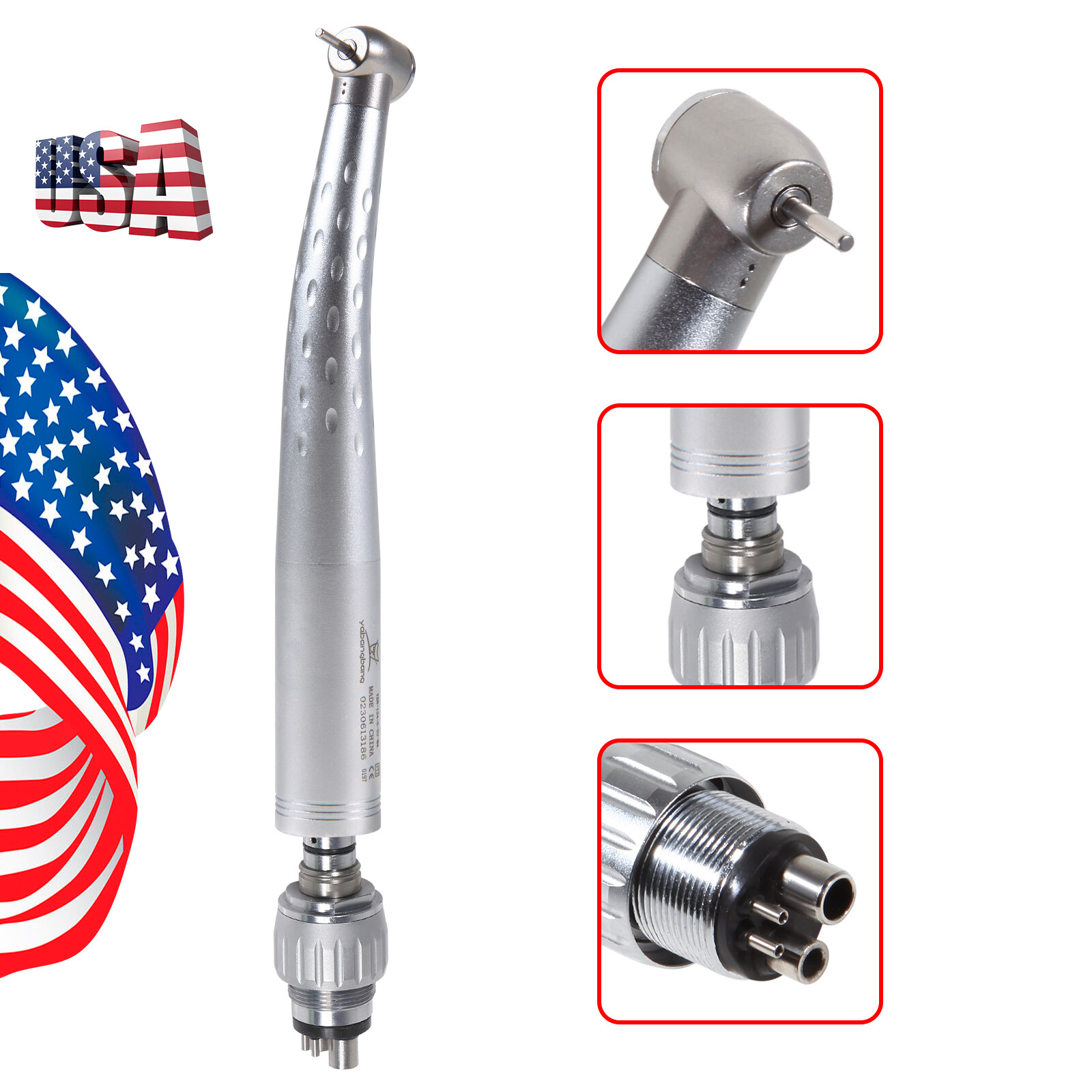Kavo Style Dental High Speed Handpiece with 4 Hole Quick Coupler Coupling USA