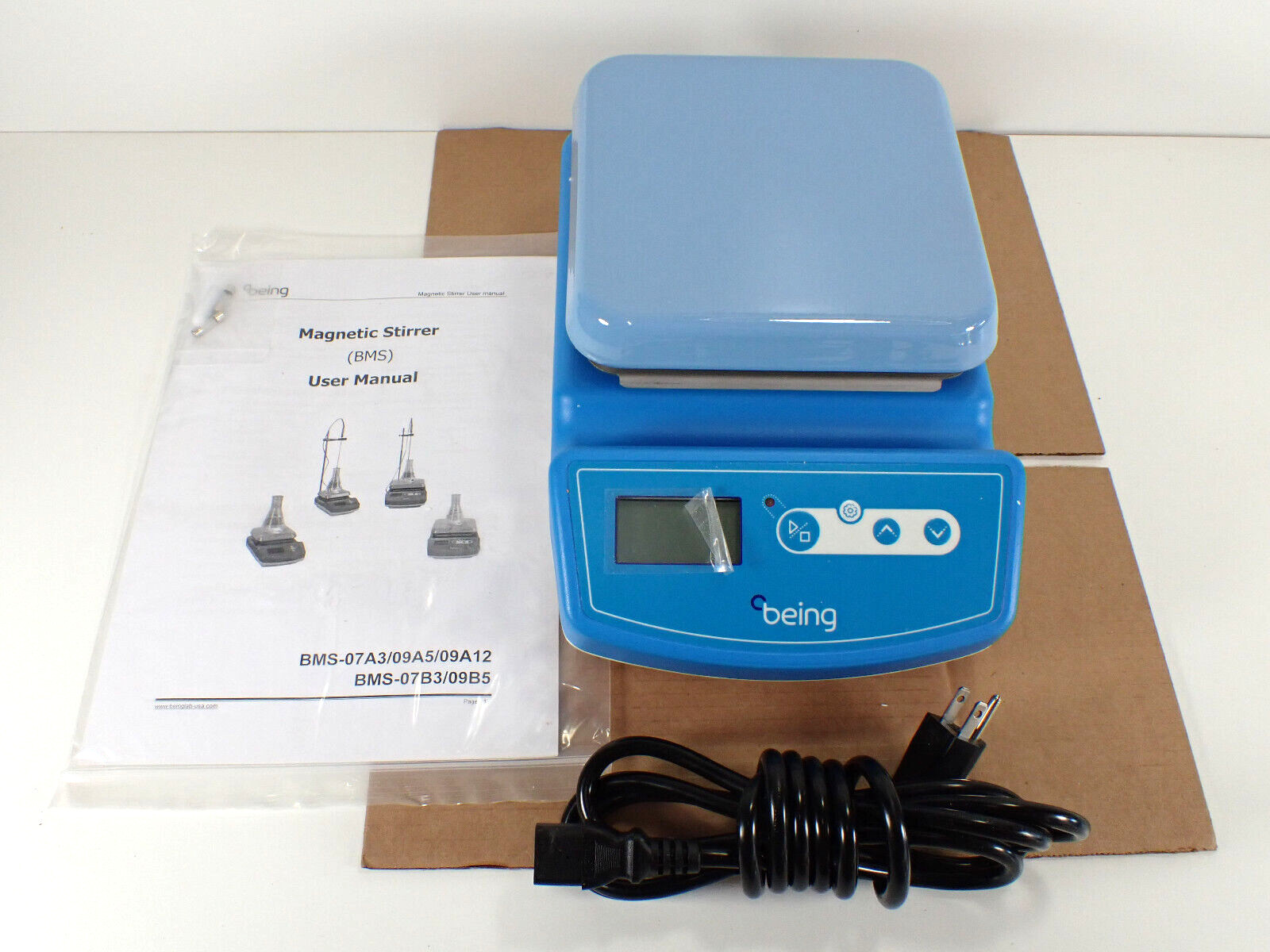 Being Scientific BMS-09B5 Magnetic Stirrer , 110V , 60Hz , 550W , 10A