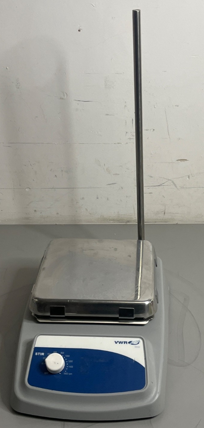 VWR 7×7 Magnetic Stirrer | 60-1600 RPM | Stainless Steel Top 60 – 1600 rpm