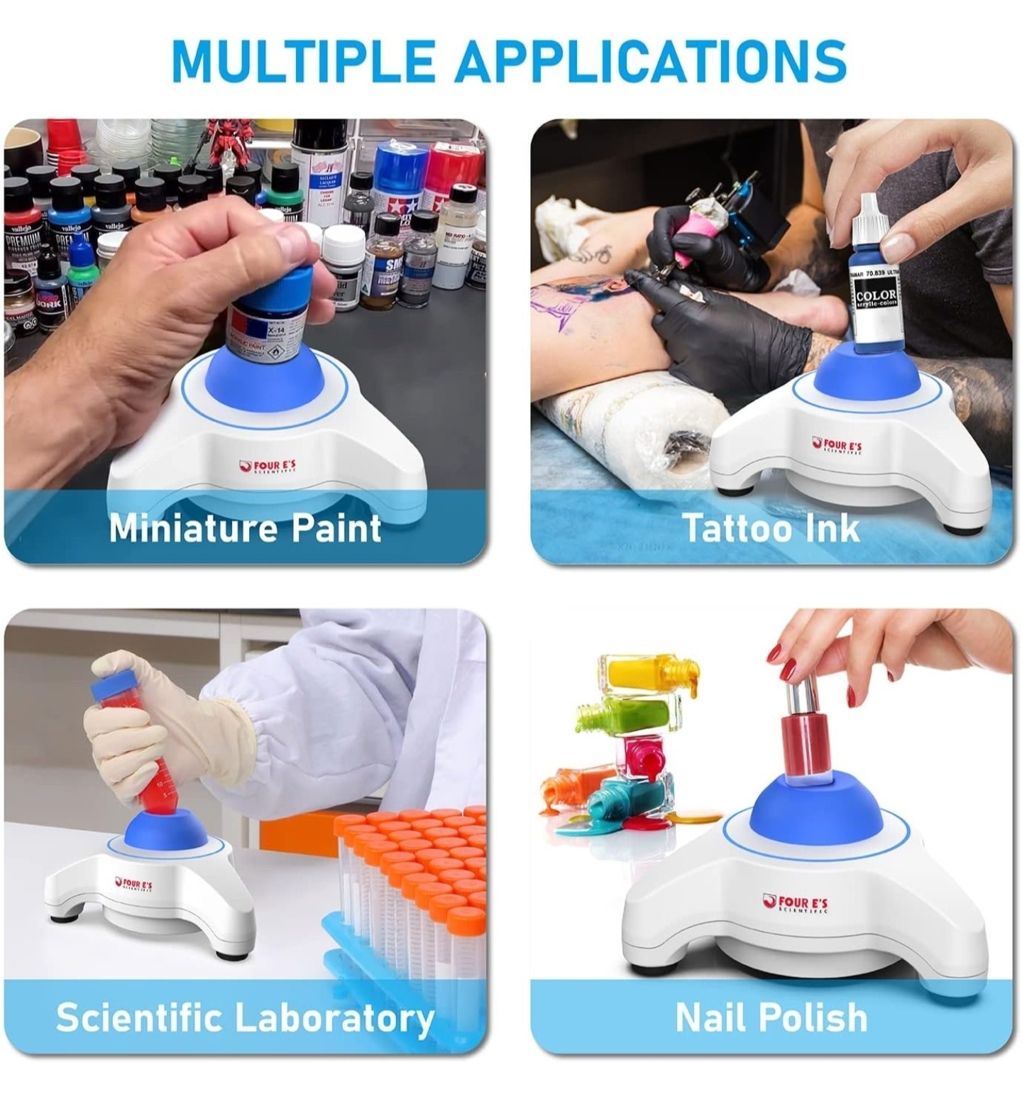 Mini Vortex Mixer Lab Vortex Shaker Portable Lab Mixer 5600rpm for Lab Paint Ink