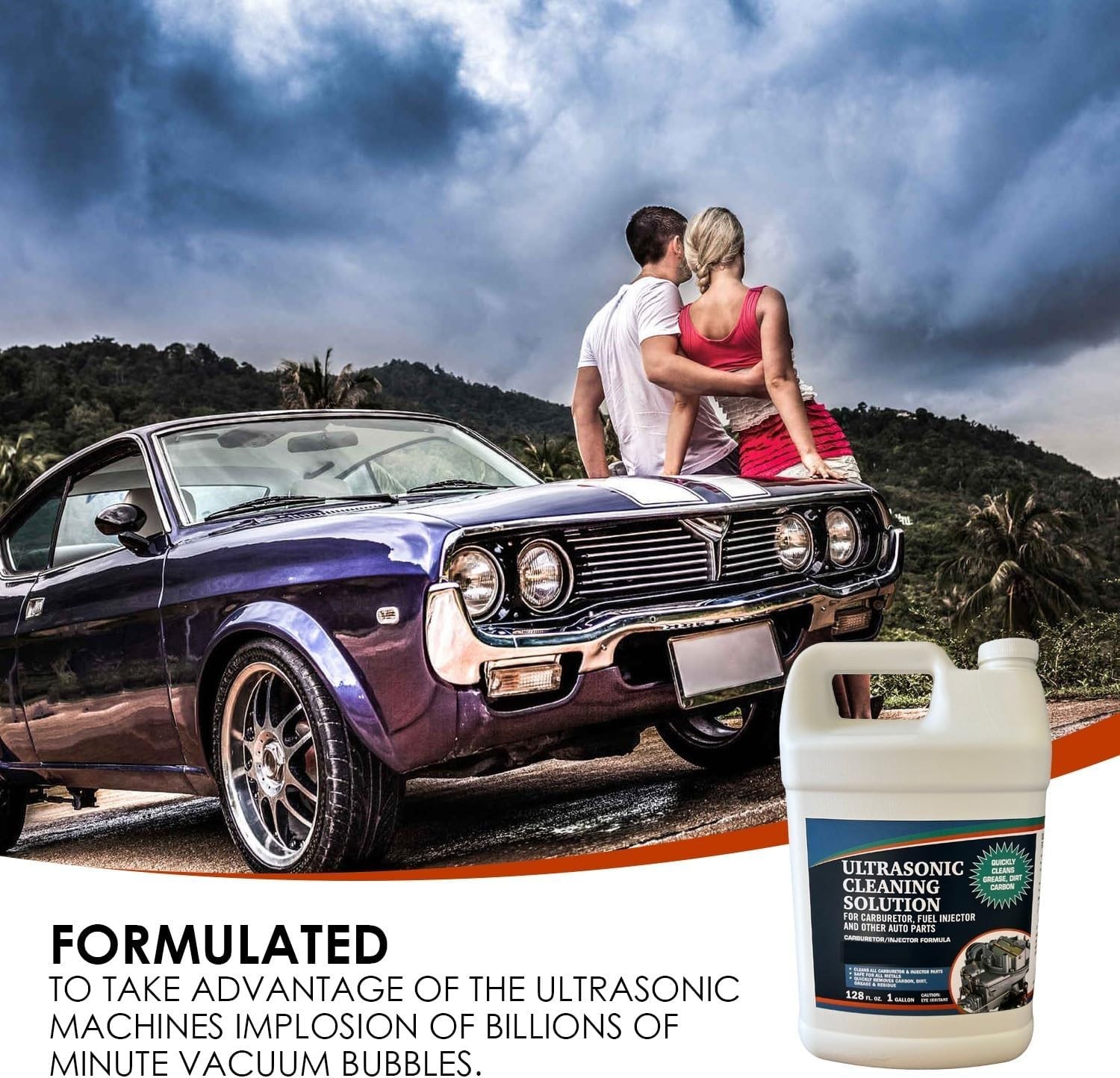 Ultrasonic Cleaner Solution for Carburetors and Engine Parts (1 Gallon)