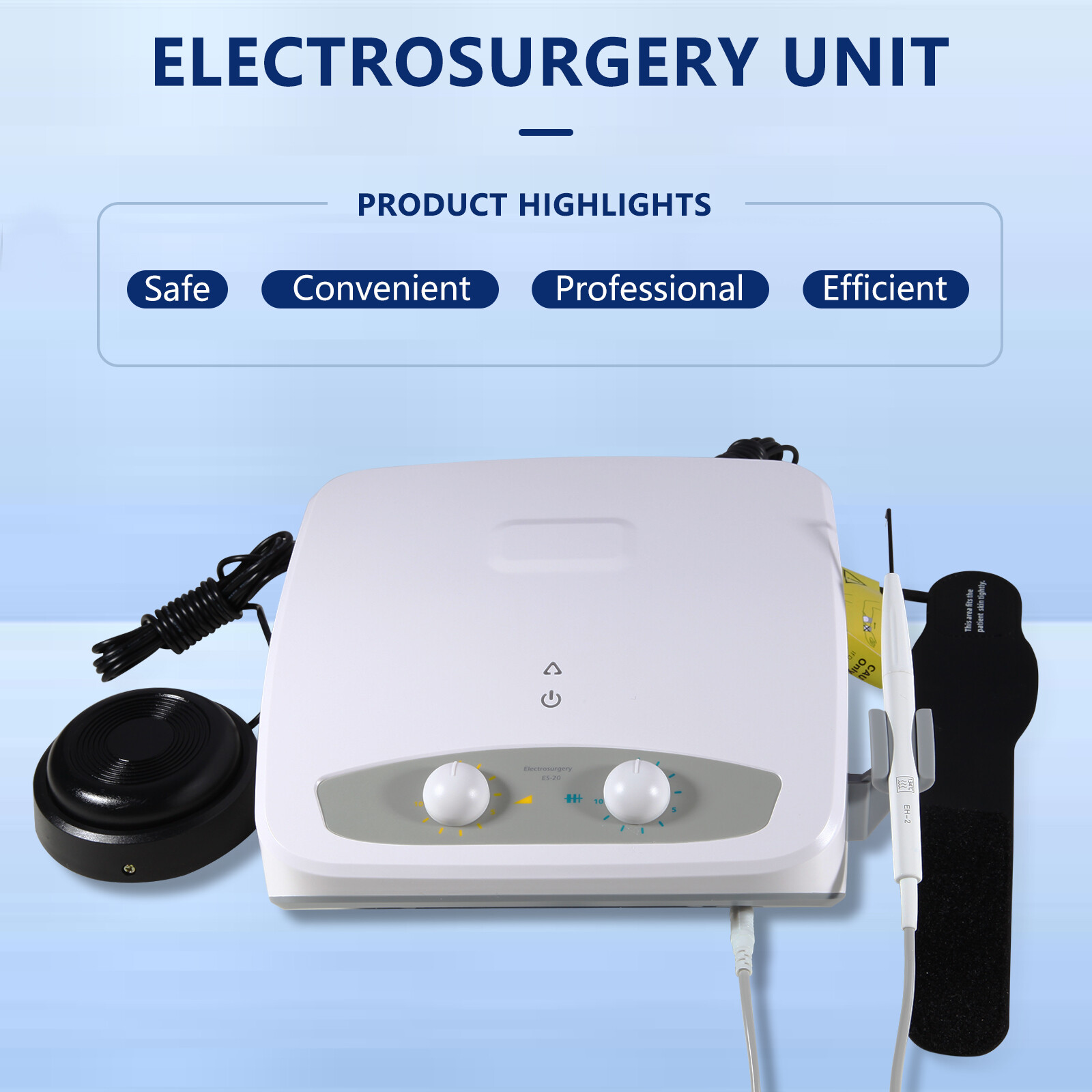 Dental Electro Electrosurgery Unit Machine High Frequency Electric w/7 Electrode
