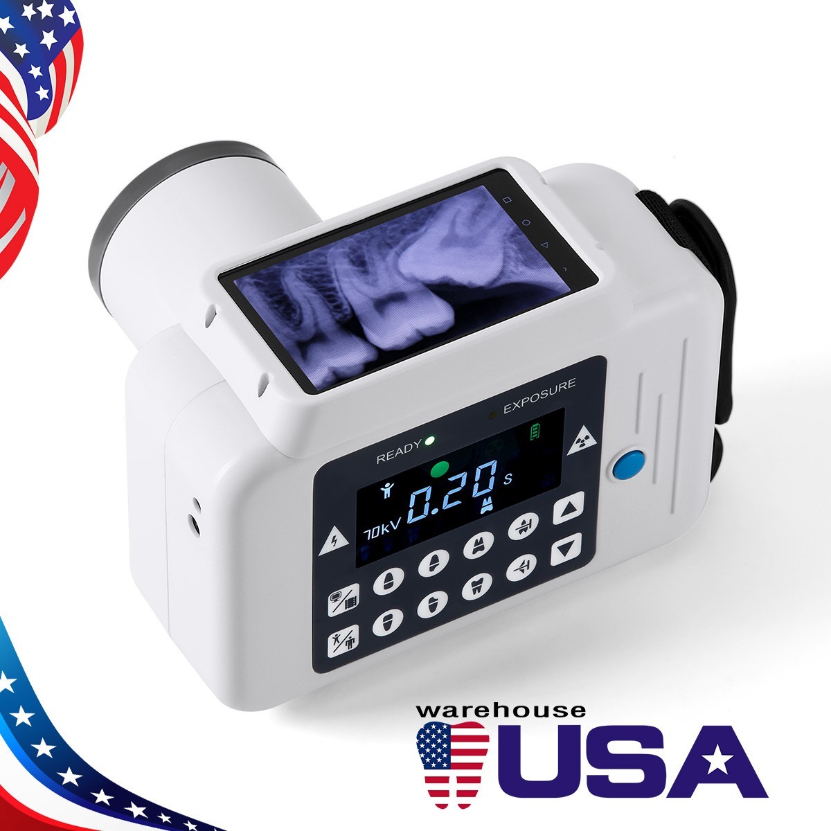 Dental X Mobile Unit System Ray Digital Machine High Frequency No Shield/Sensor