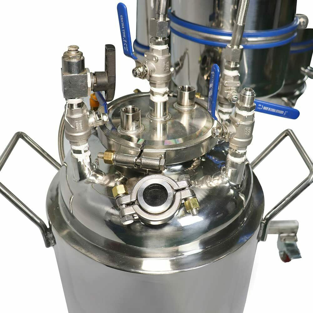 5LB Closed Loop Extractor Hemispheric Dewaxing Kit Extraction Devices 150PSI