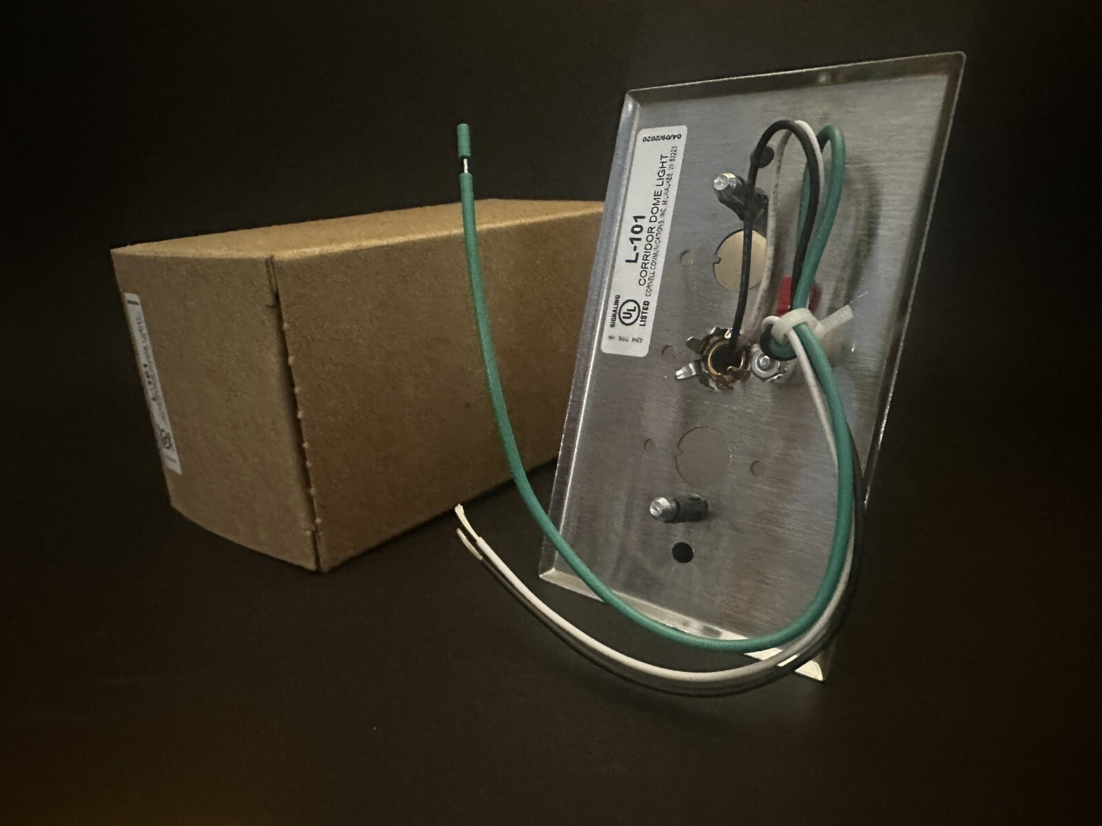 Cornell L-101 Corridor Dome Light, Single Gang, New In Box