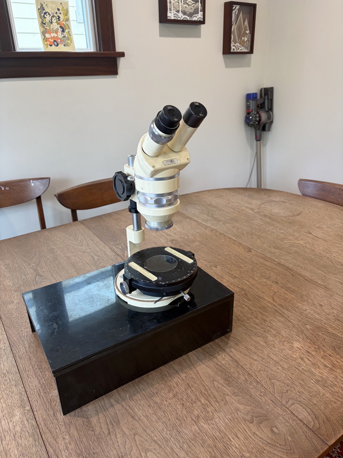 Wild Heerbrugg M5 Stereo Microscope w/ 360° Rotating Measurement Stage UW