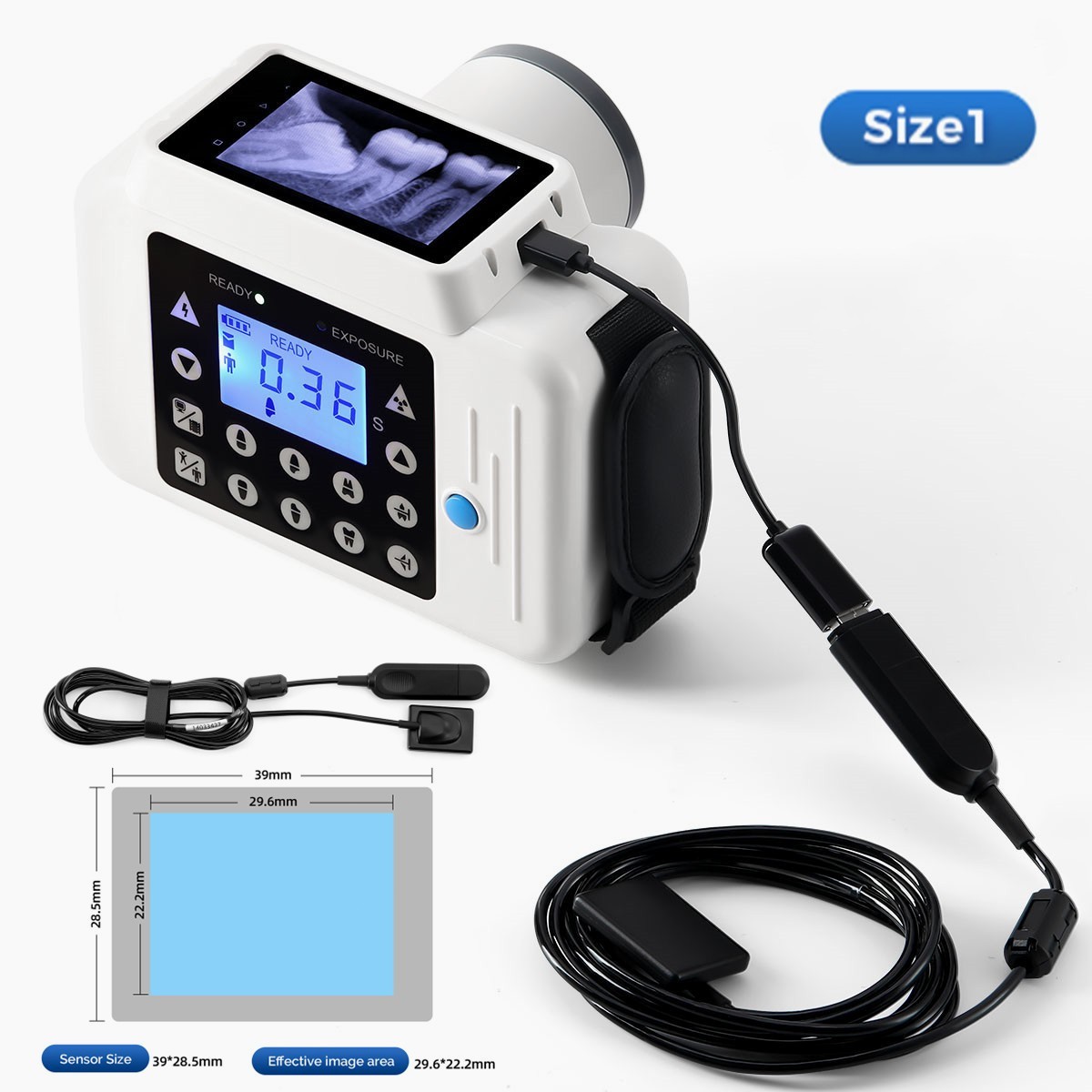 Dental X Mobile Unit System Ray Digital Machine High Frequency No Shield/Sensor