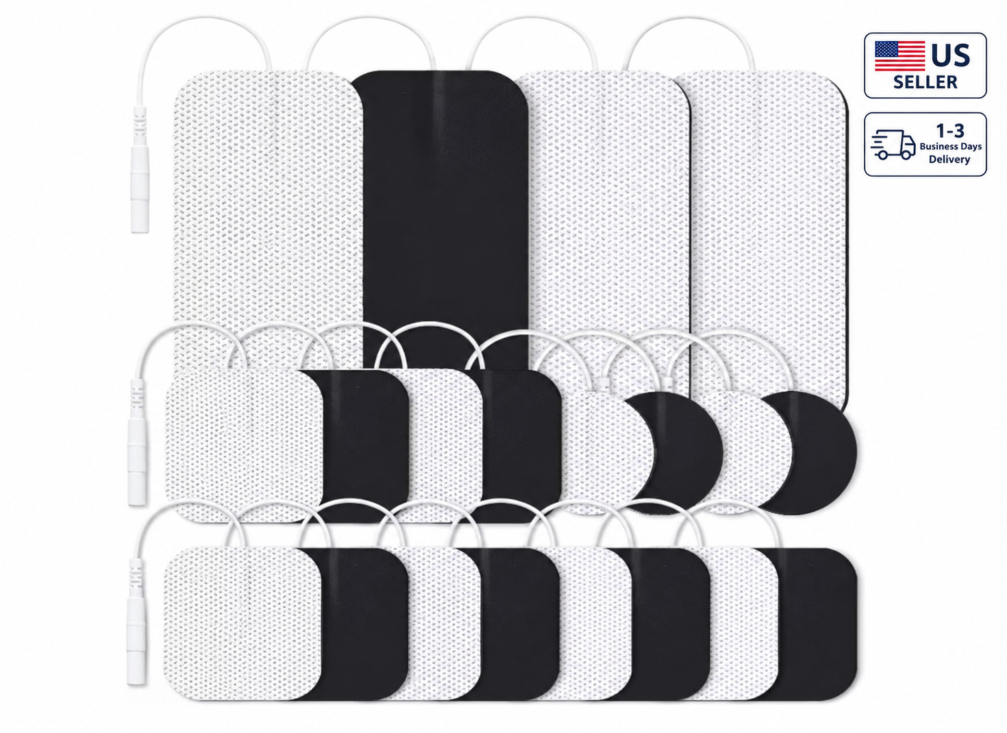 AUVON TENS Unit Pads Electrode Patches Self Stick Replacement Pads for