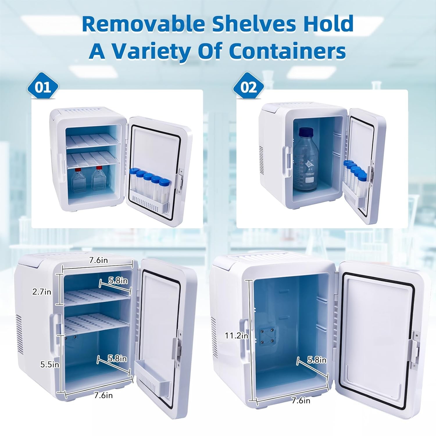 10L Incubator 35-148℉ Bacteria Incubator Thermostatic Cabinet Incubator US