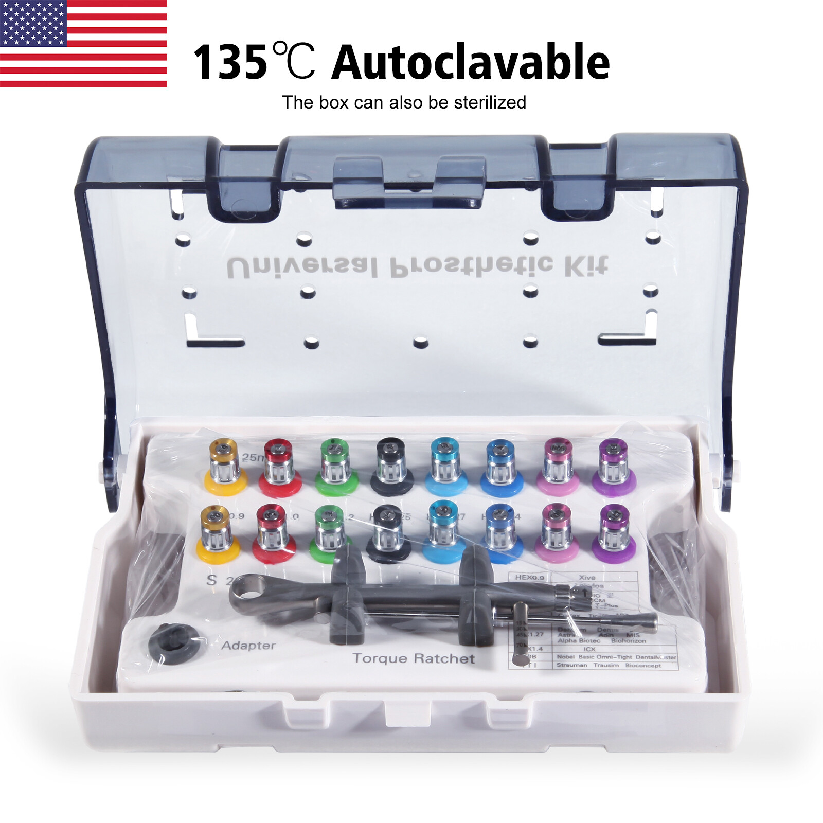Dental Universal Prosthetic Restoration Hand Driver Tools Implant Instrument ty