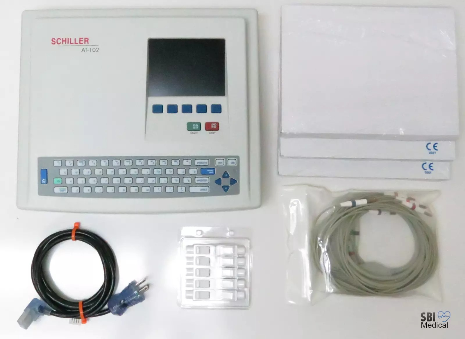 Schiller AT-102 EKG 12-Leads Resting EKG ECG machine – 2 Year Warranty –