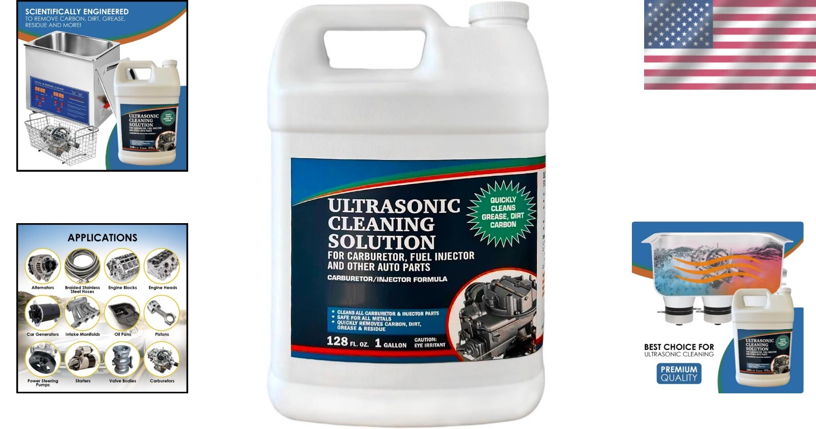 Concentrated Ultrasonic Cleaning Solution for Automotive Engine Care – 1 Quart